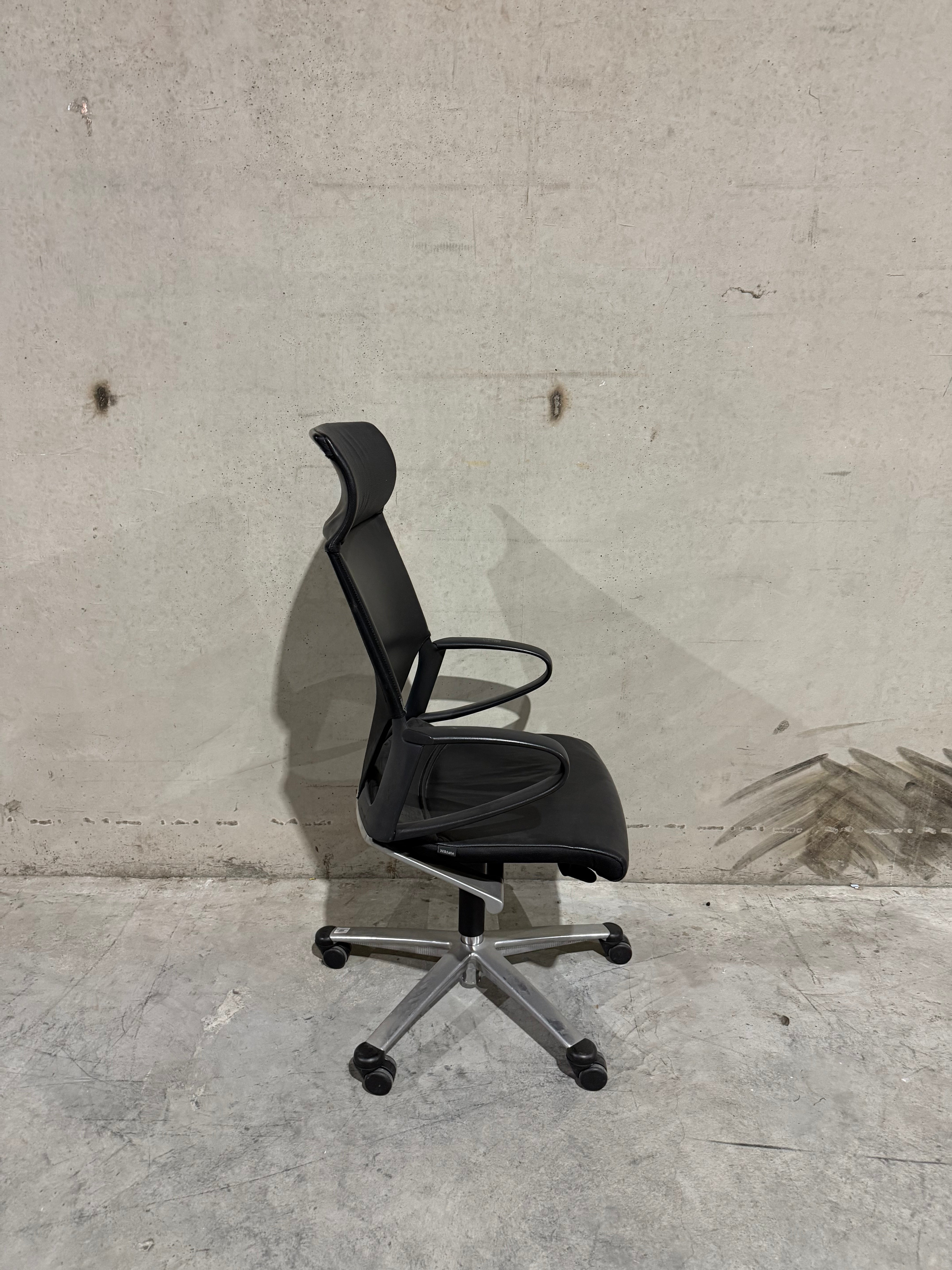 Wilkhahn Modus Executive Chair High Back - Black Leather