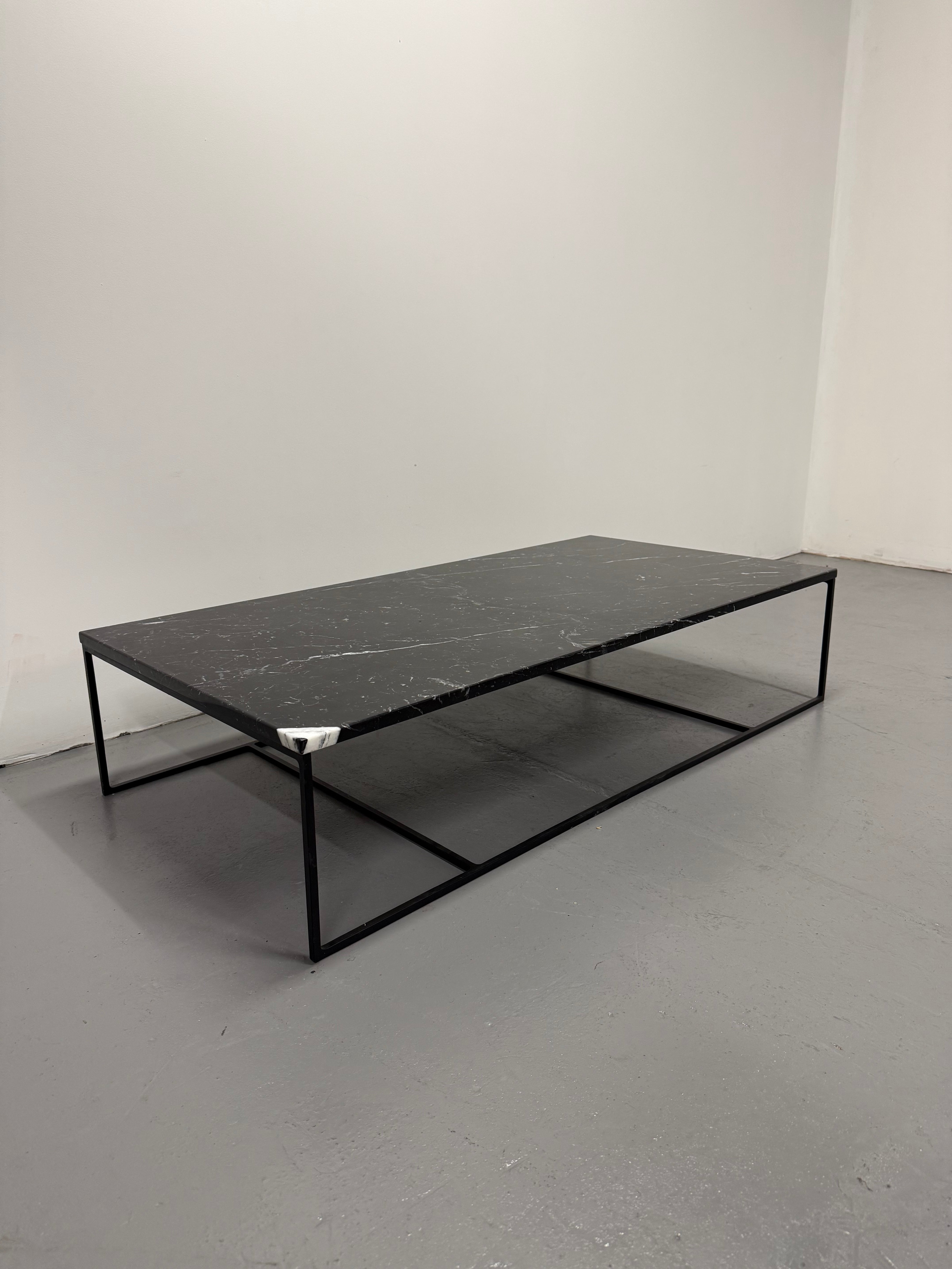 Minotti Calder Coffee Table – Marble Top / Metal Base