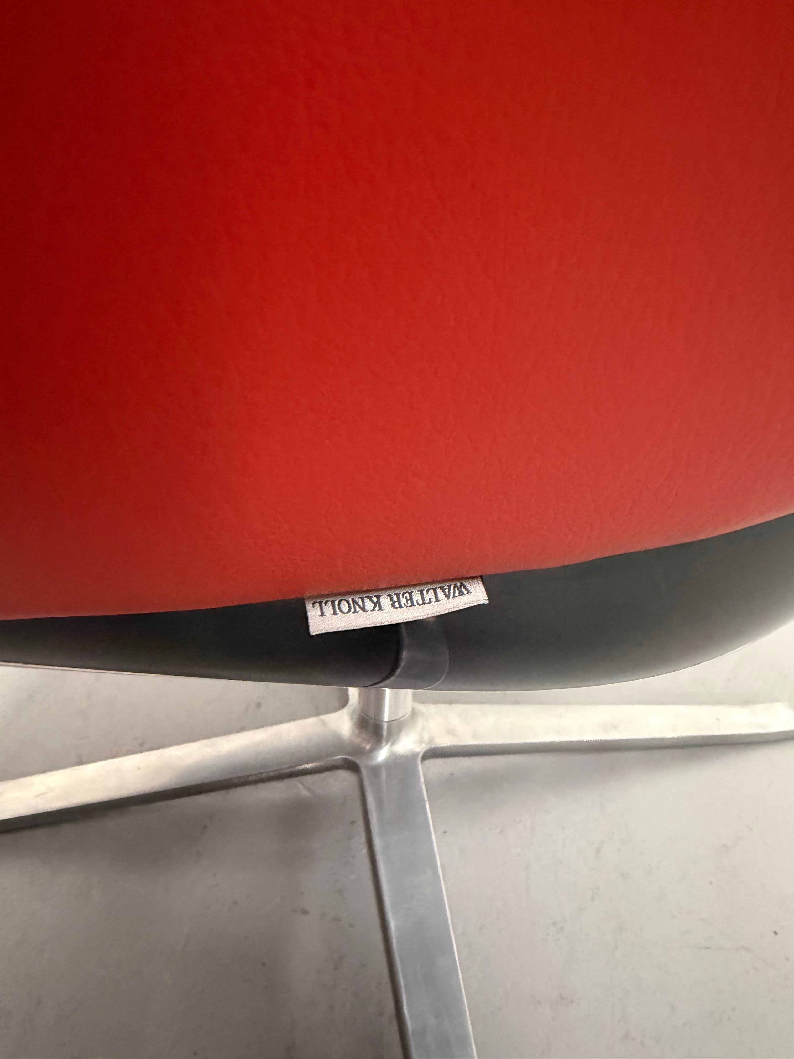 Walter Knoll Turtle Chair – Red Leather