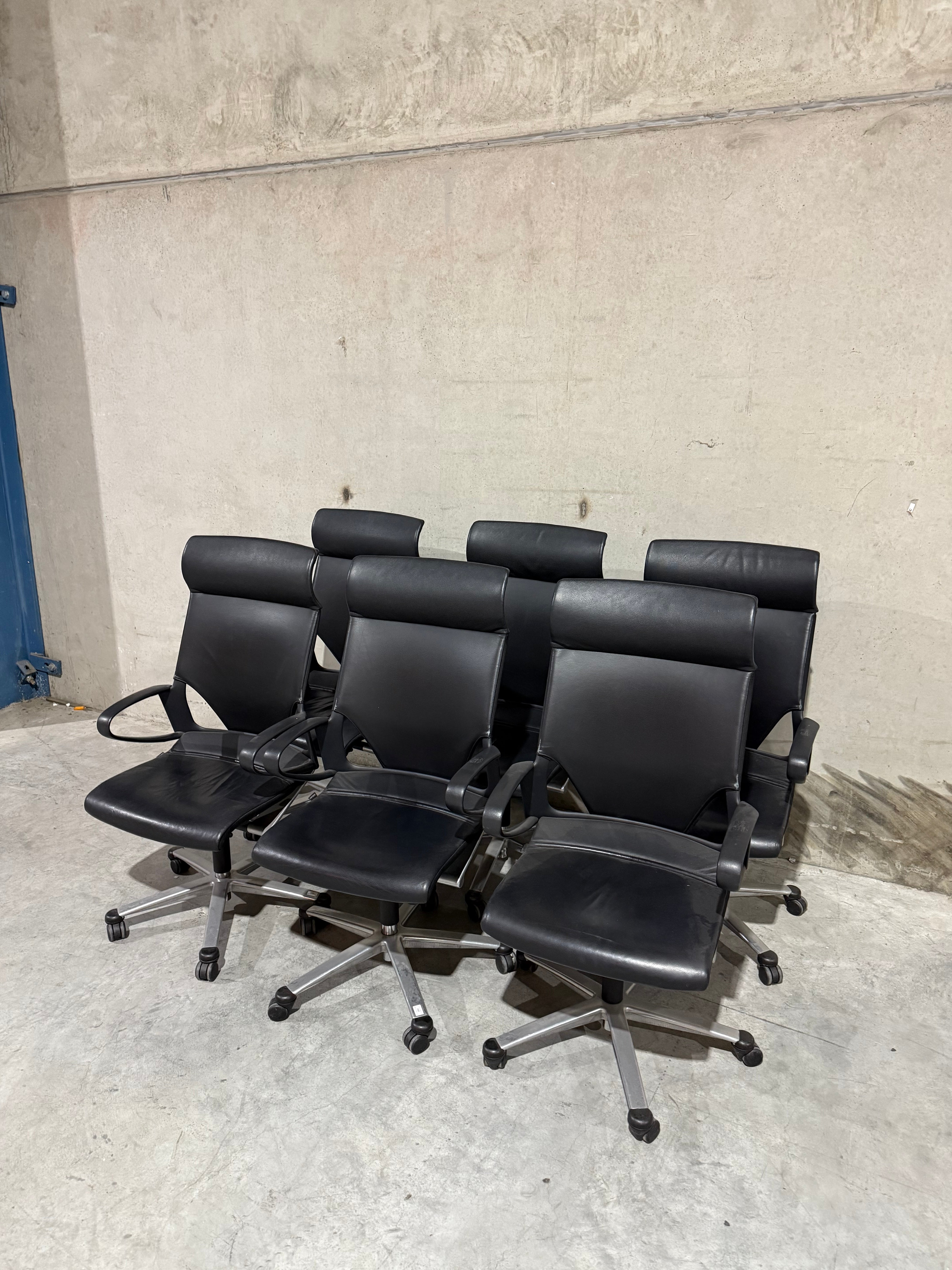 Wilkhahn Modus Executive Chair High Back - Black Leather