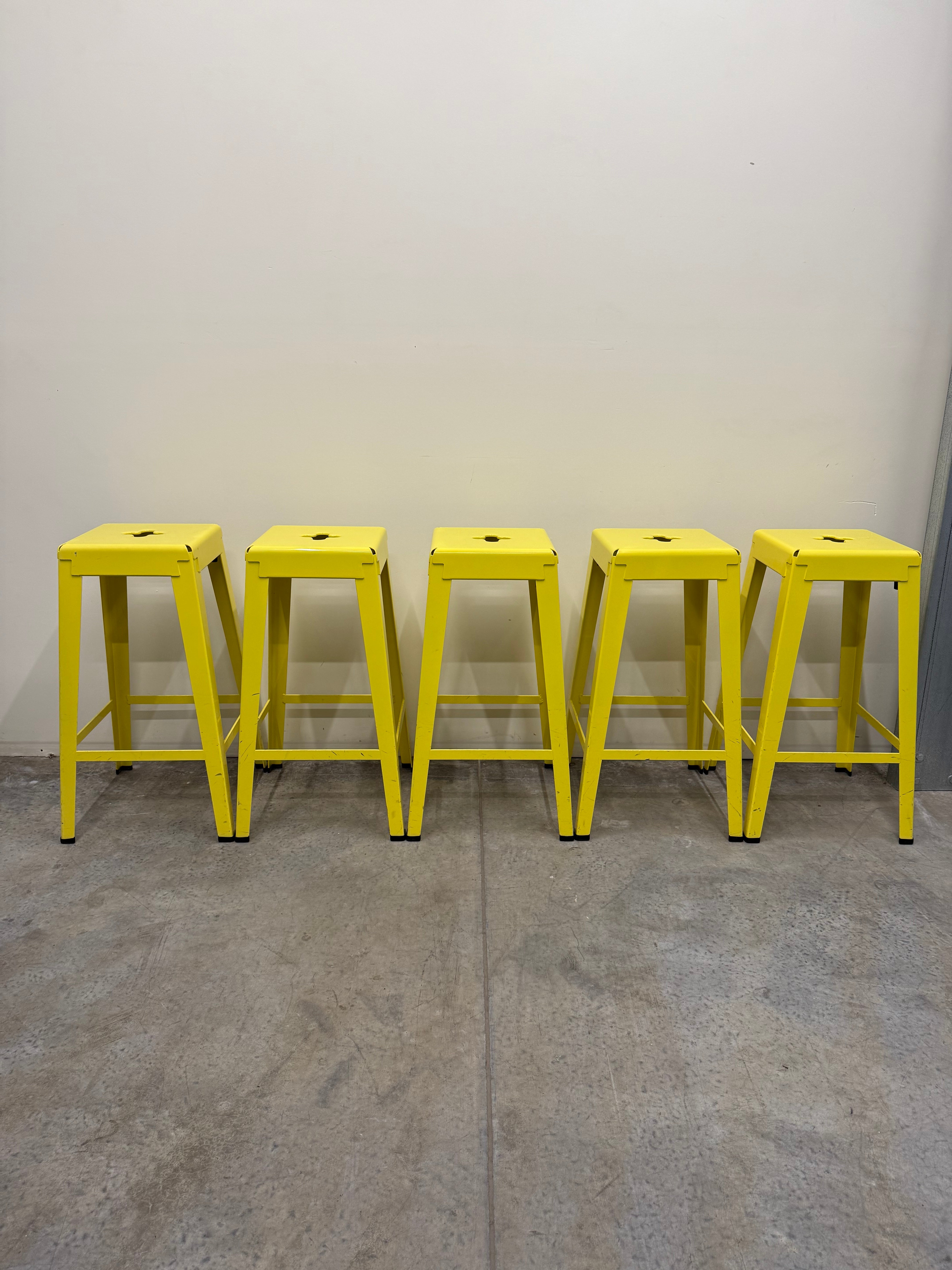 Tait Good One Barstool – Light Yellow Powder Coat Steel (Australian Made)