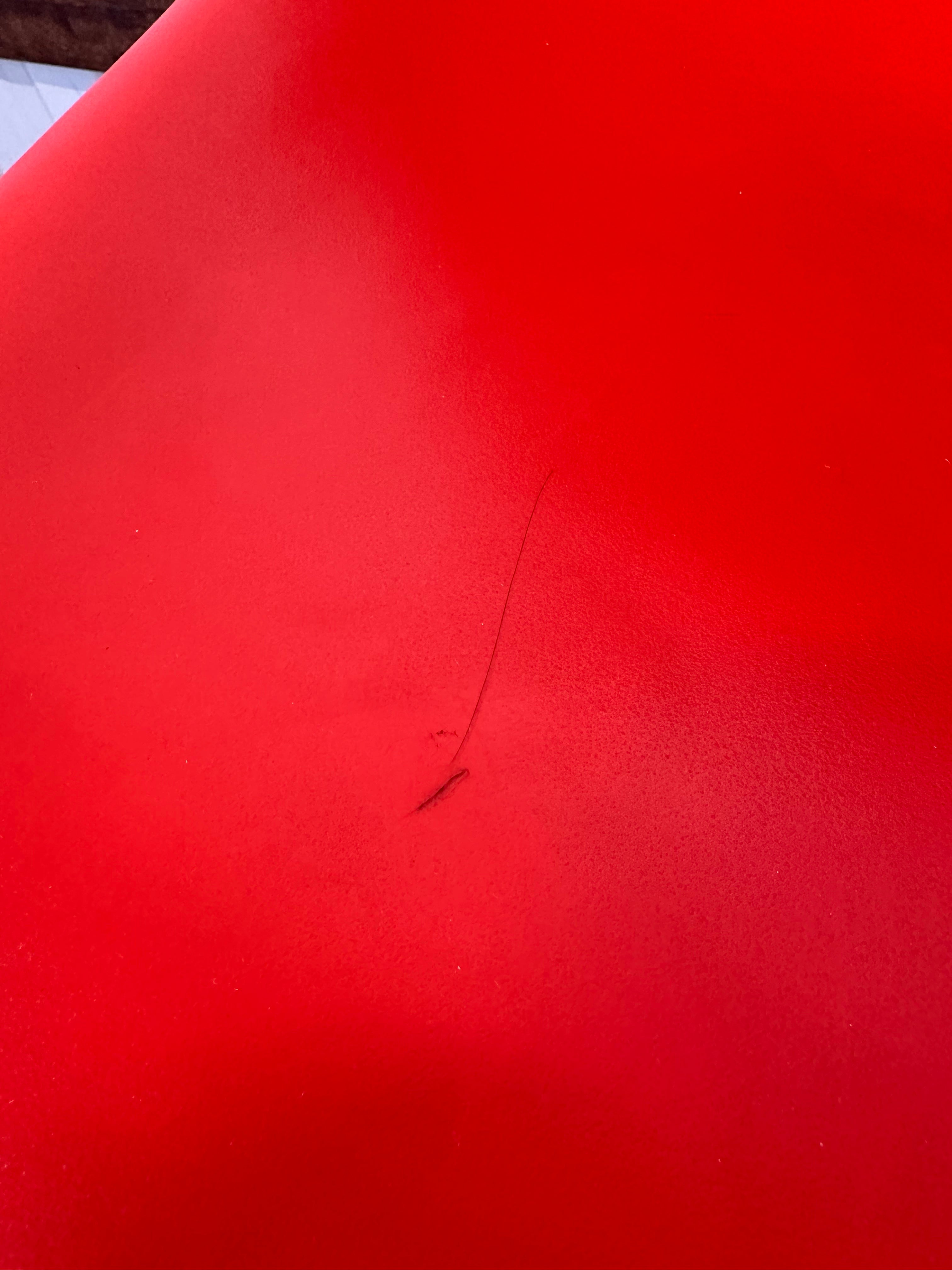 Original Eames Plastic Side Chair DSS RE – Chromed Base – Orange/Red