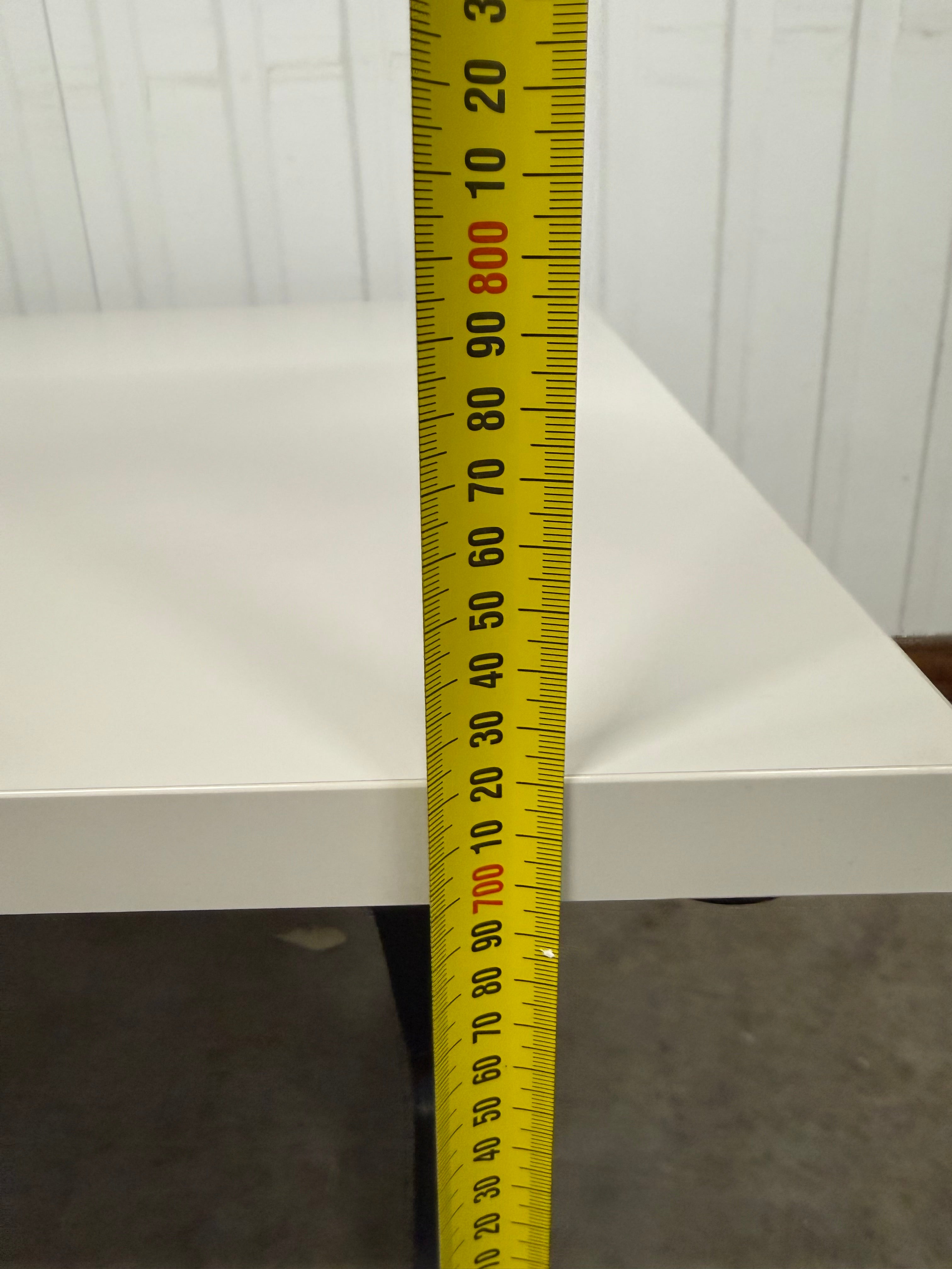 Thinking Works Blade Flip Folding Table - White Top with Black Frame