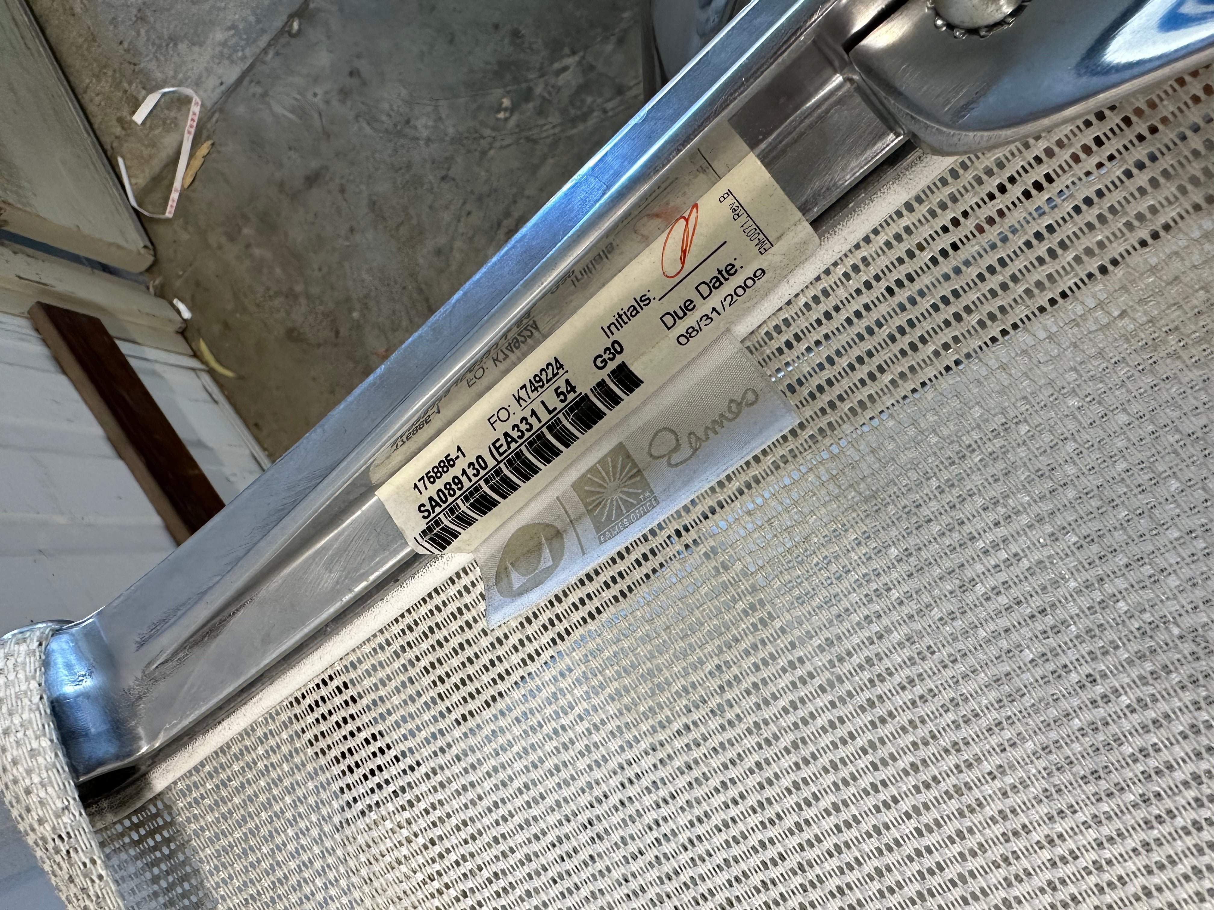 Eames Aluminum Group Executive Management Chair - White Mesh