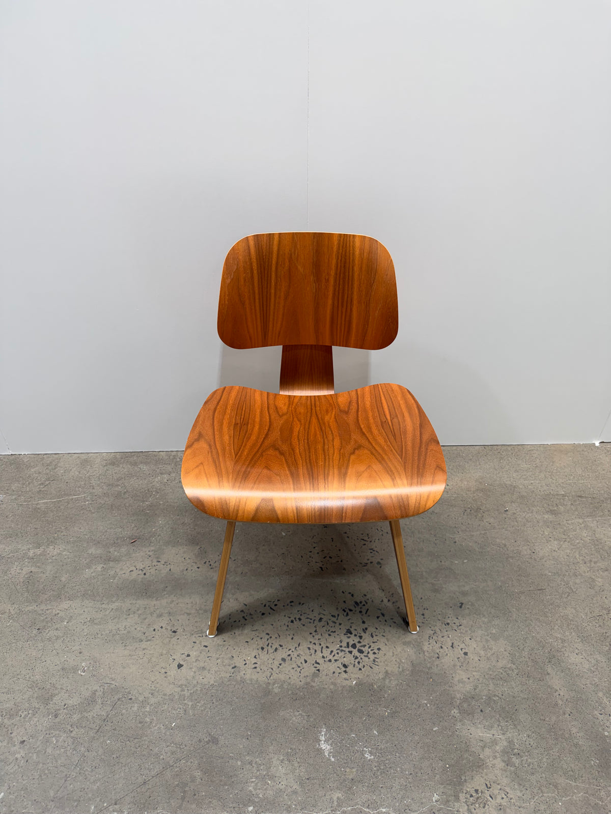 Authentic Eames DCW Molded Plywood Dining Chair - Walnut