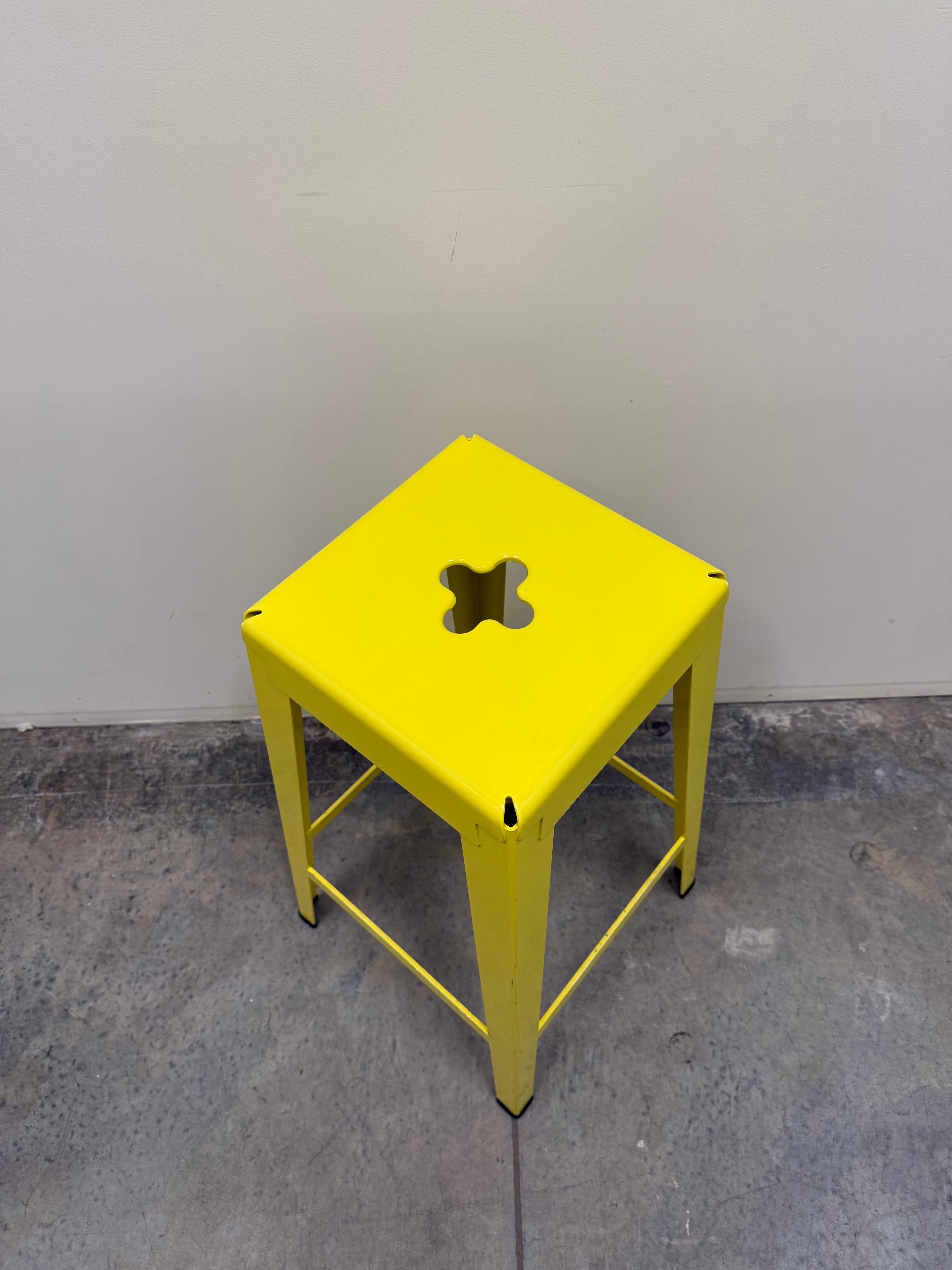 Tait Good One Barstool – Light Yellow Powder Coat Steel (Australian Made)