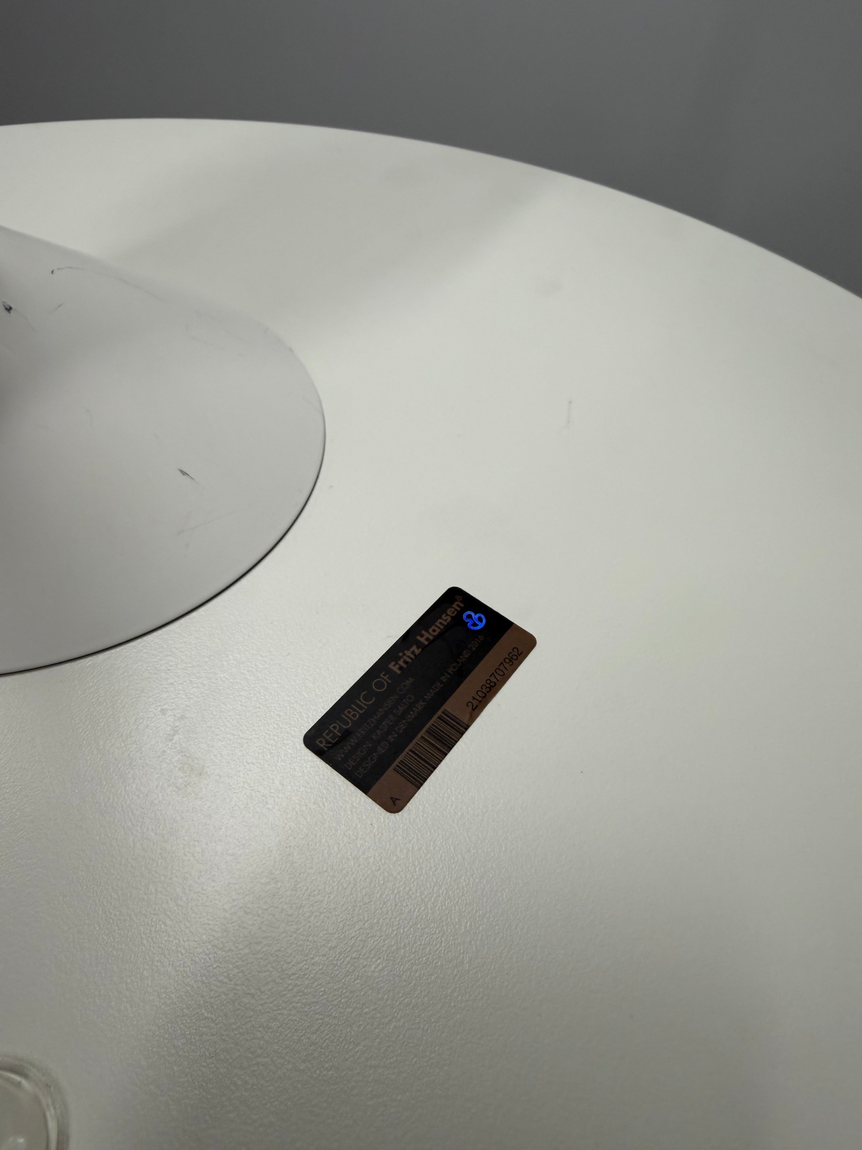 Fritz Hansen Little Friend Side Table – Fixed Height, White Melamine Top