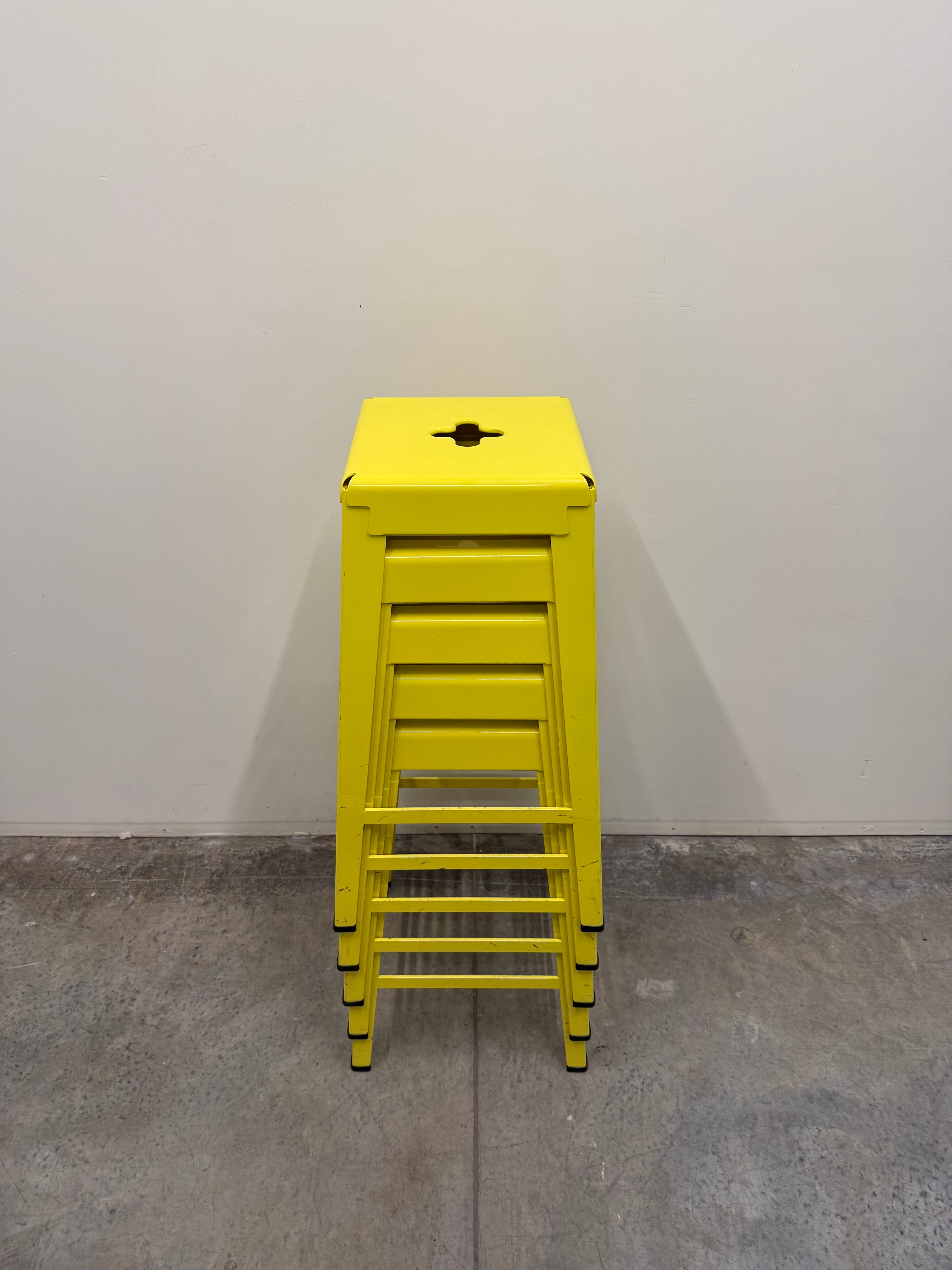 Tait Good One Barstool – Light Yellow Powder Coat Steel (Australian Made)