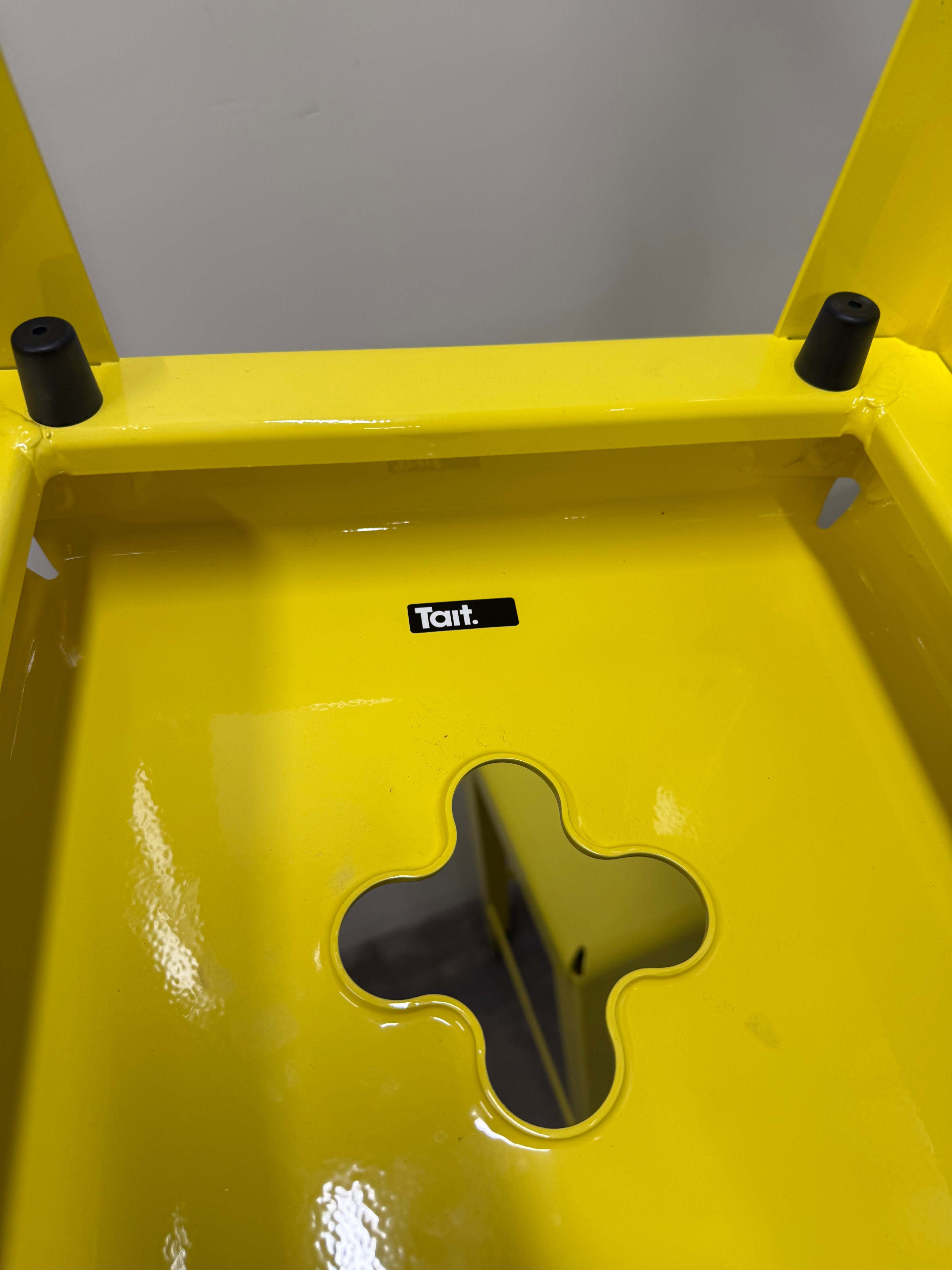 Tait Good One Barstool – Light Yellow Powder Coat Steel (Australian Made)