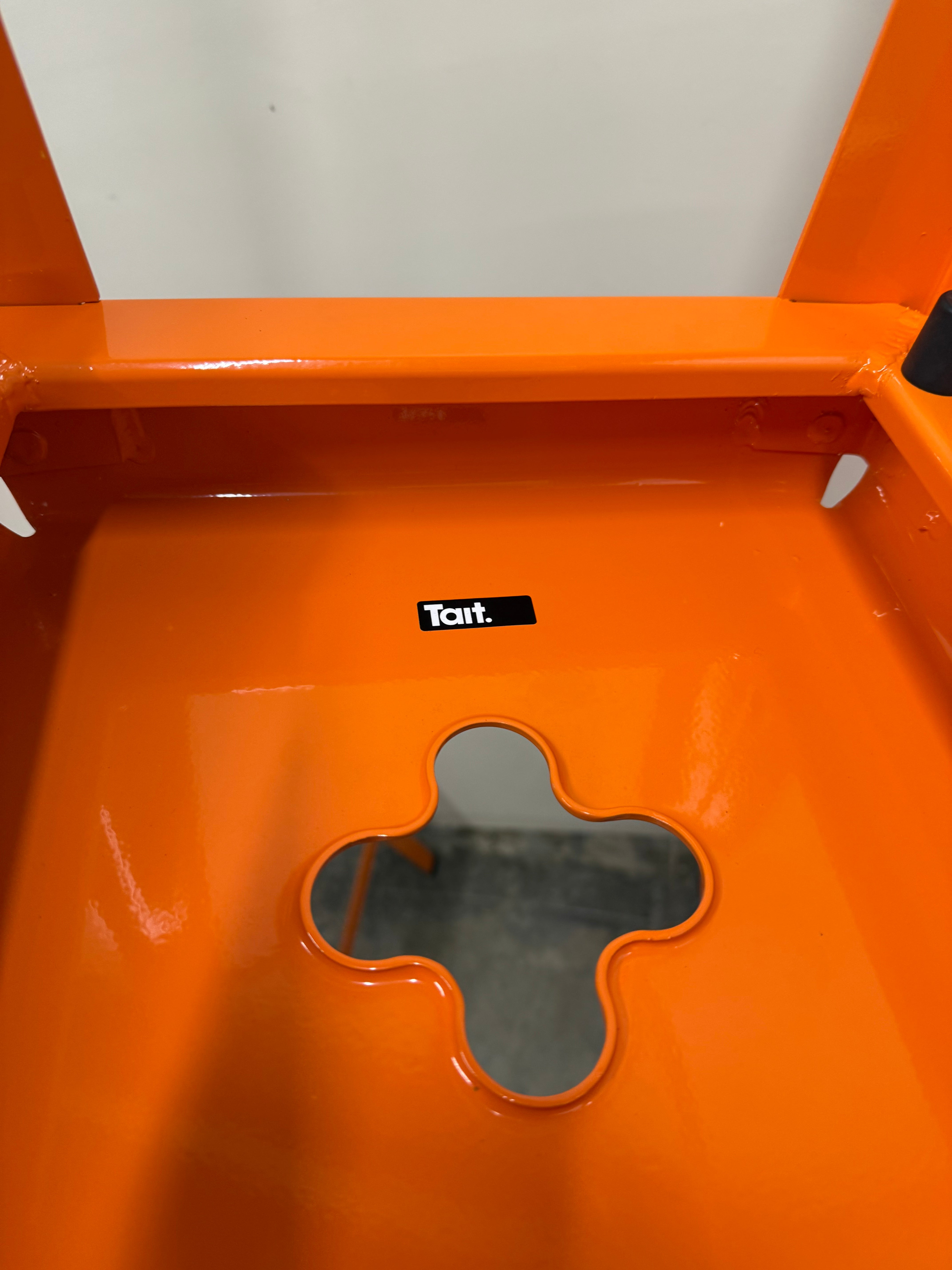 Tait Good One Barstool – Orange Powder Coat Steel (Australian Made)