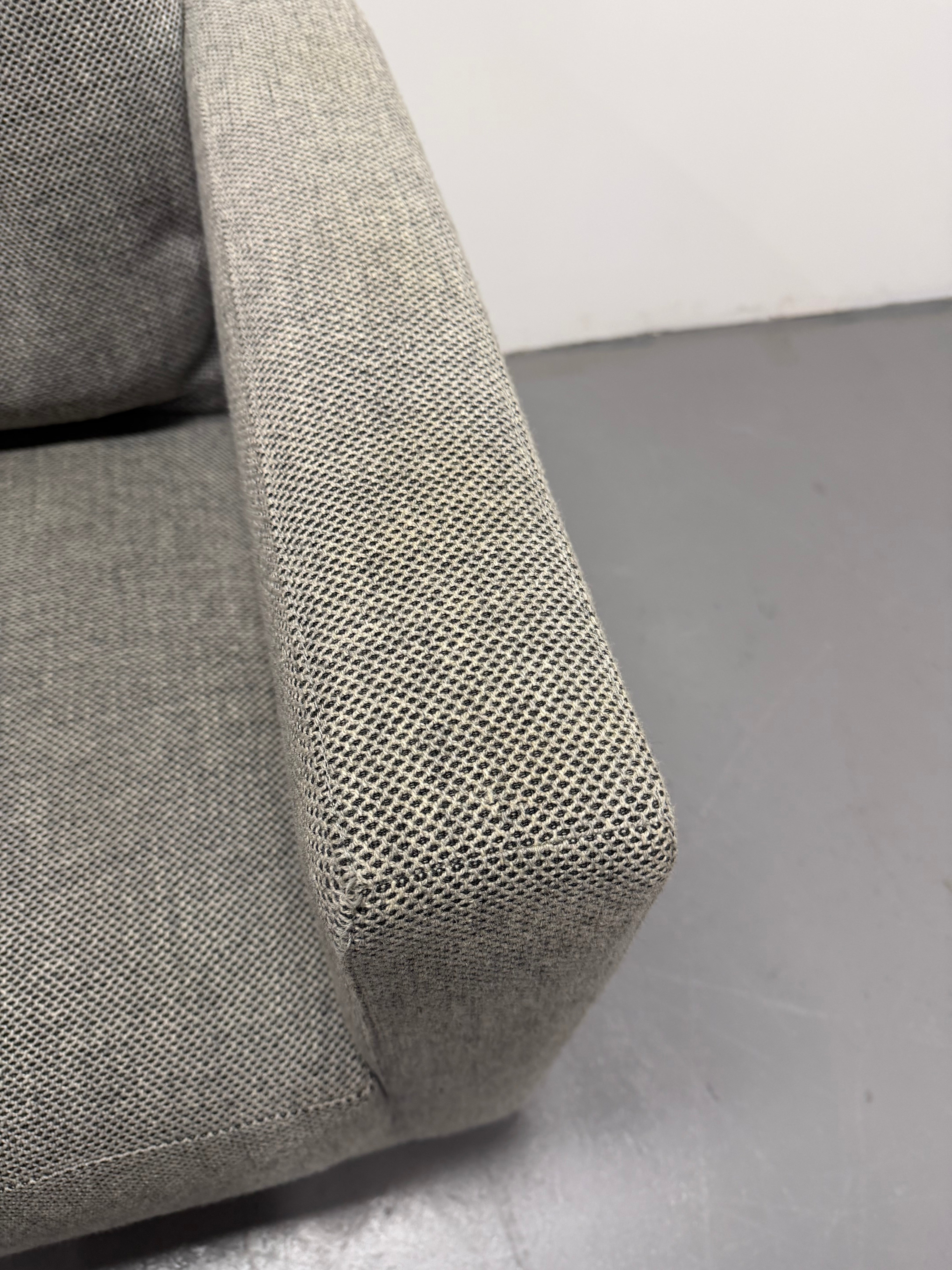 Jardan Oscar Tub Arm Chair – Grey Fabric Upholstery