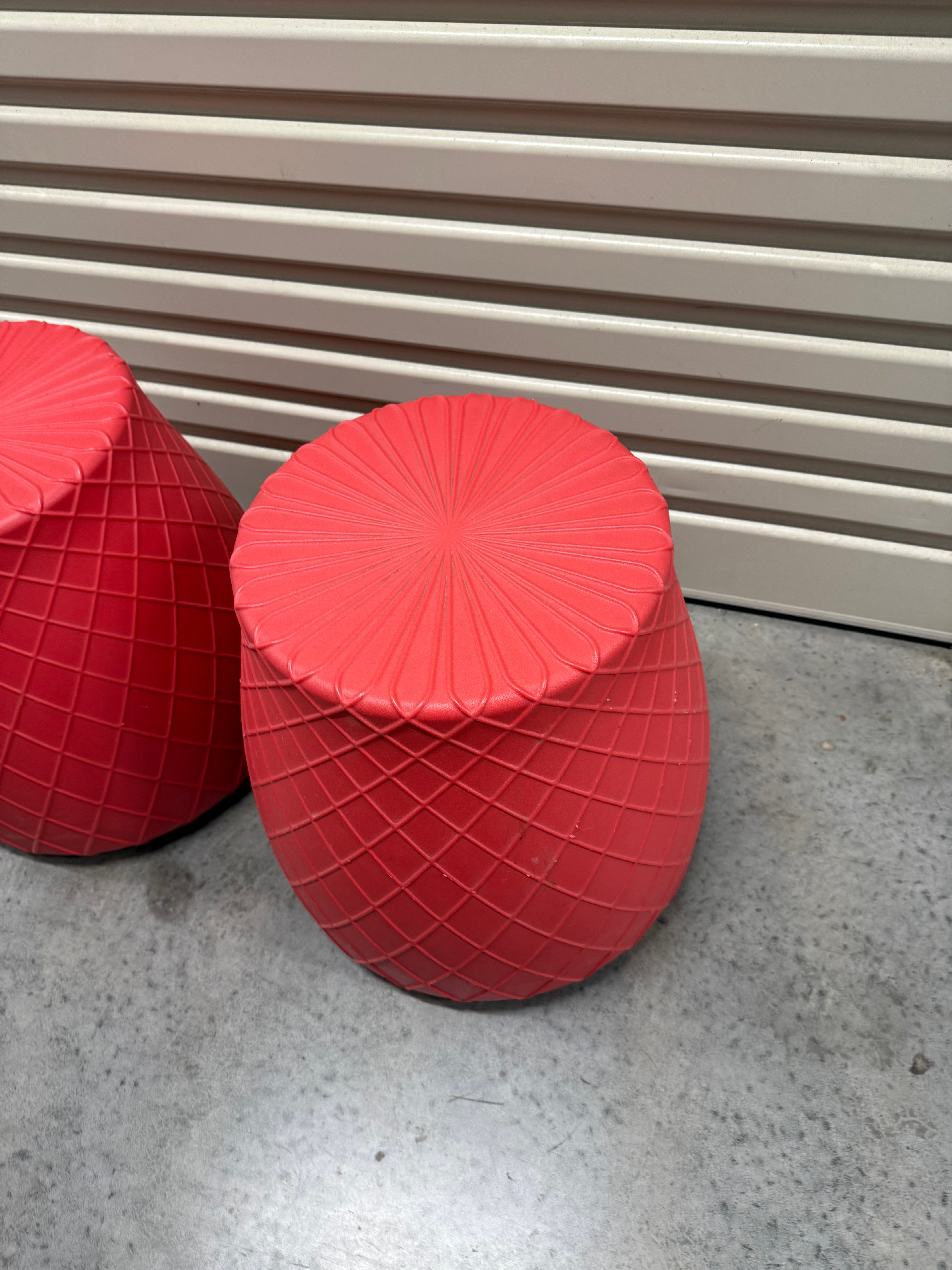 Panier Stool / Side Table – Helen Kontouris Design - Red