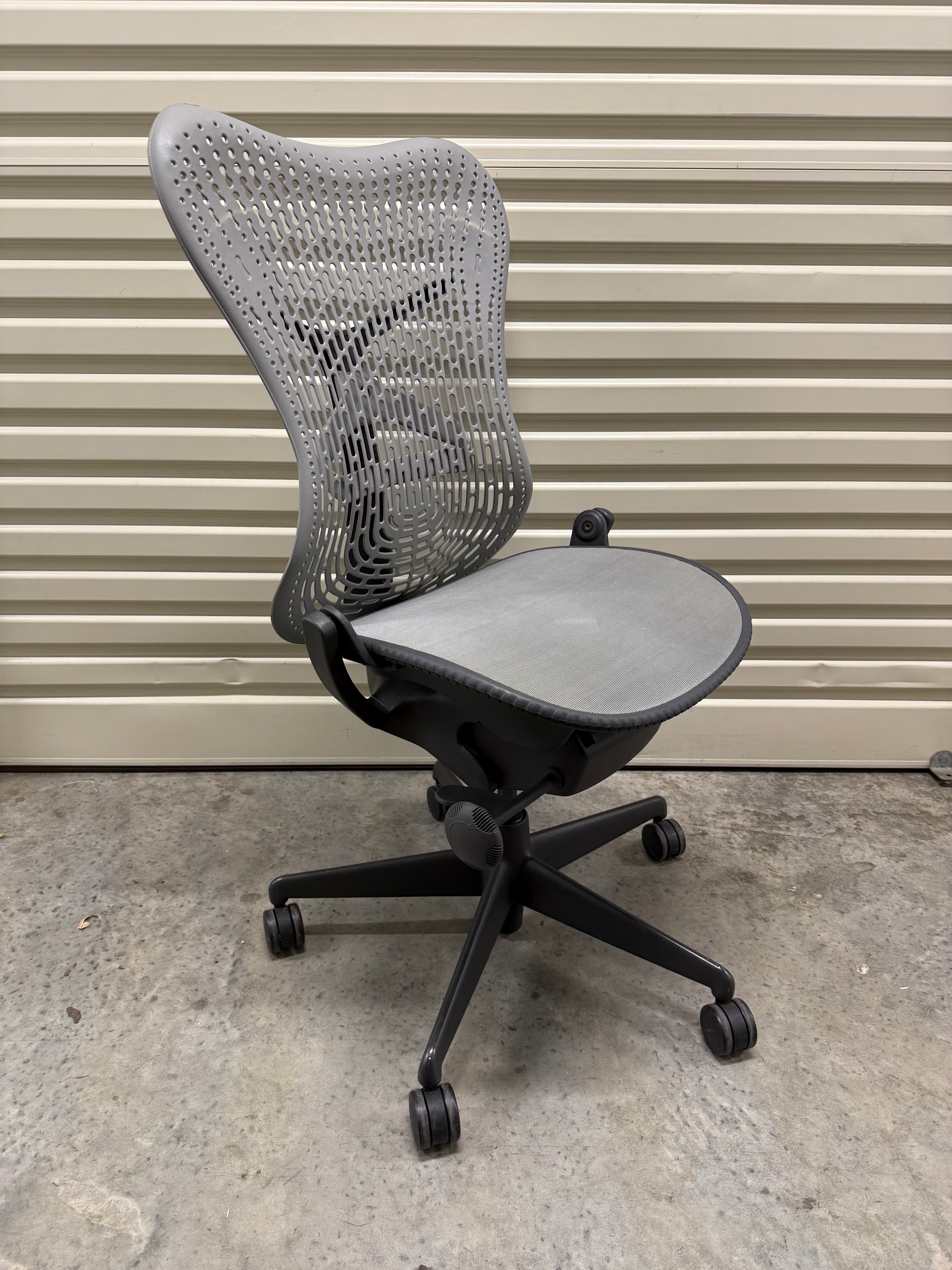 Herman Miller Mirra Office Chair - No Arms - Grey - Back tilt lock