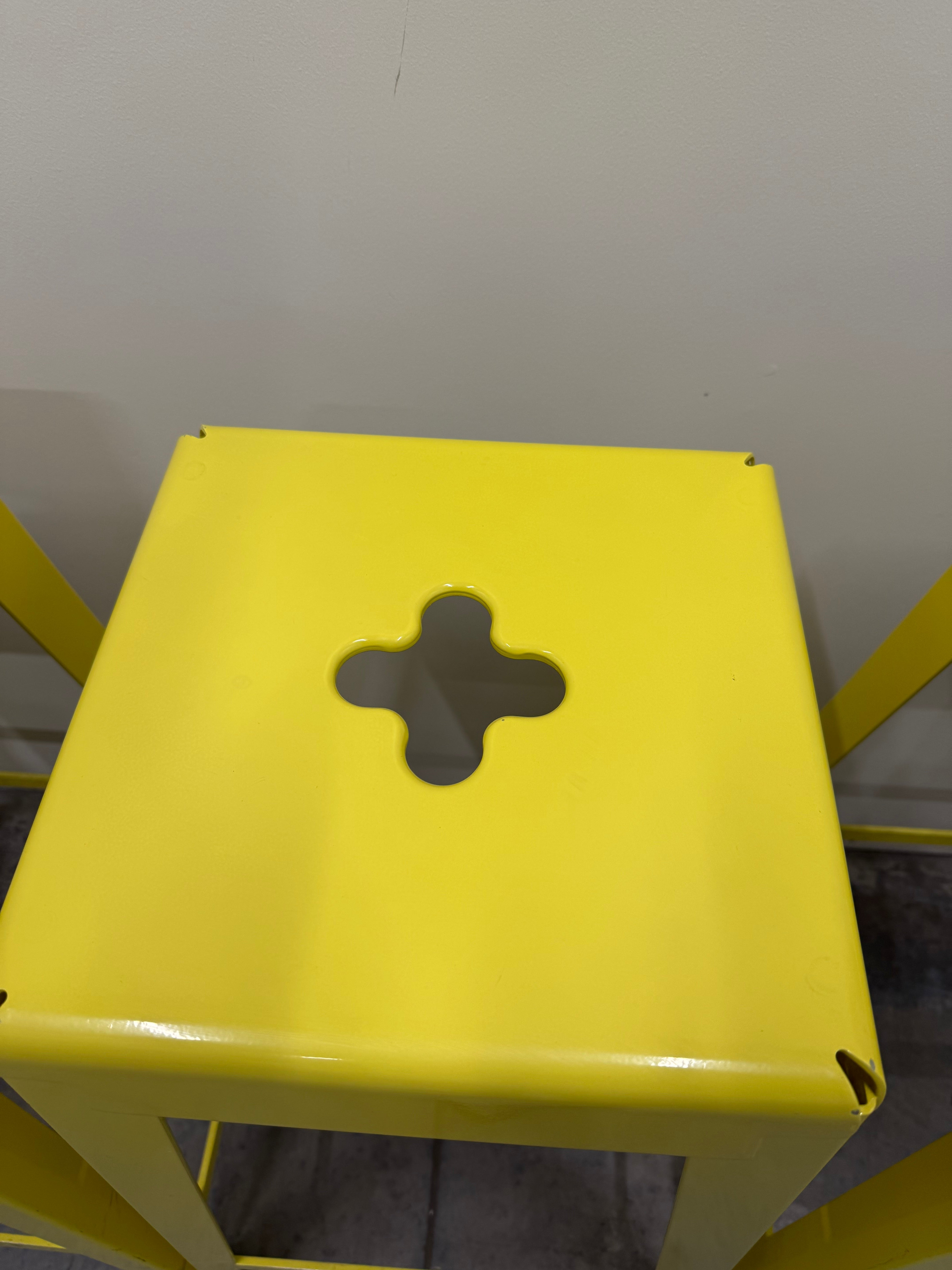 Tait Good One Barstool – Light Yellow Powder Coat Steel (Australian Made)