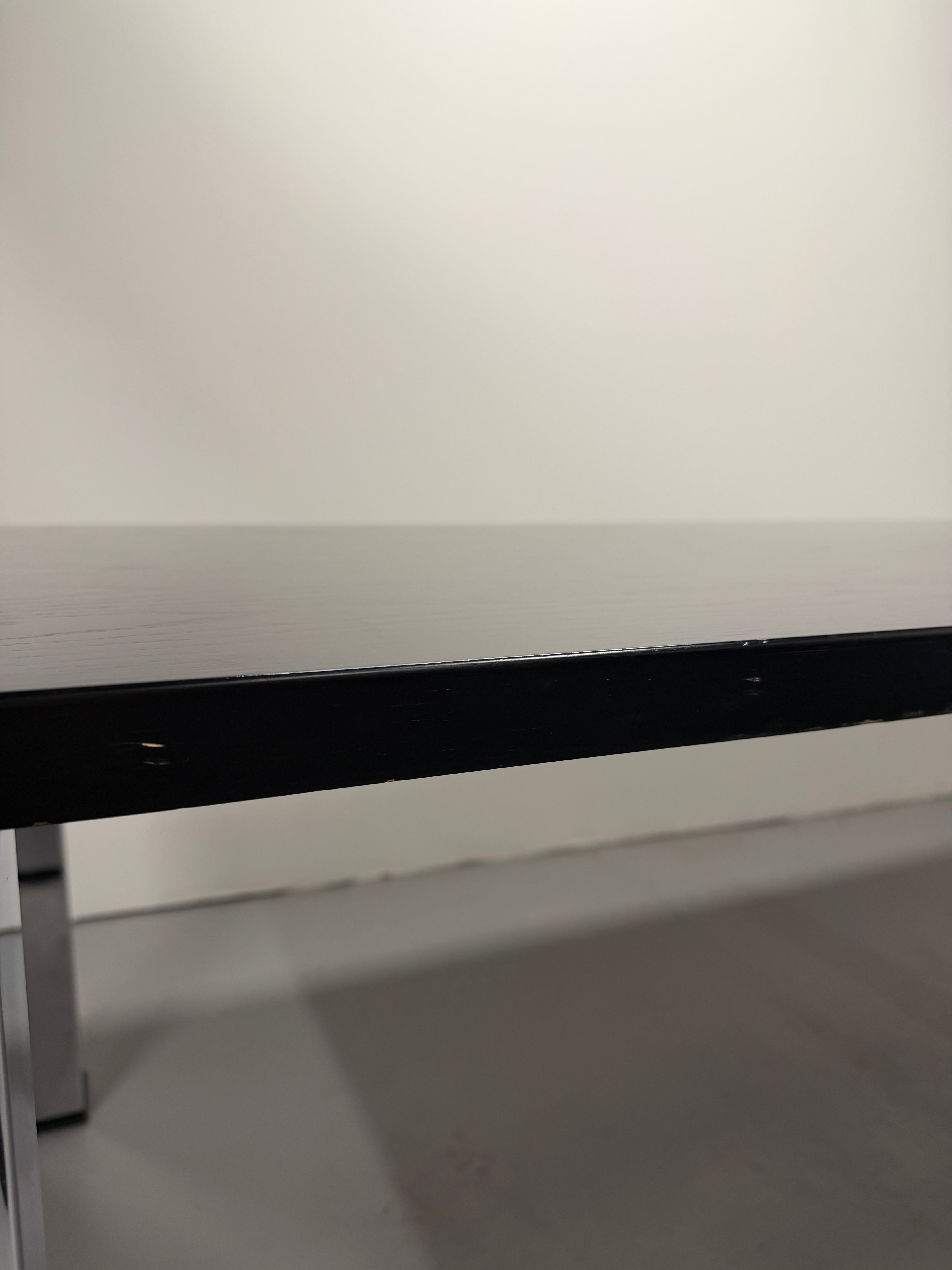 Wilkhahn CEO Boardroom Table - 2600 × 1000 mm (Black Nero Veneer)