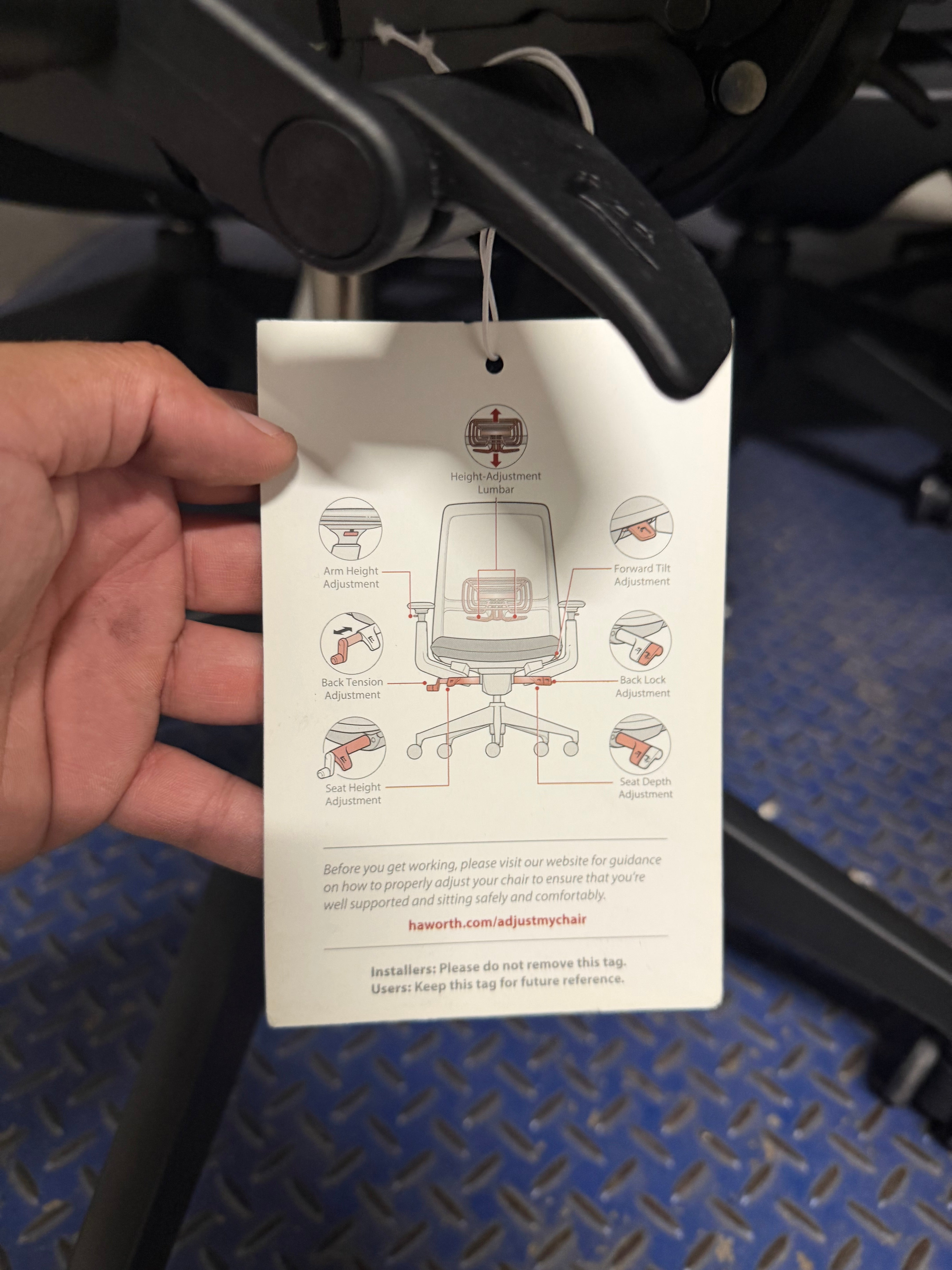 Haworth Soji Task Chair - No Arms, Black