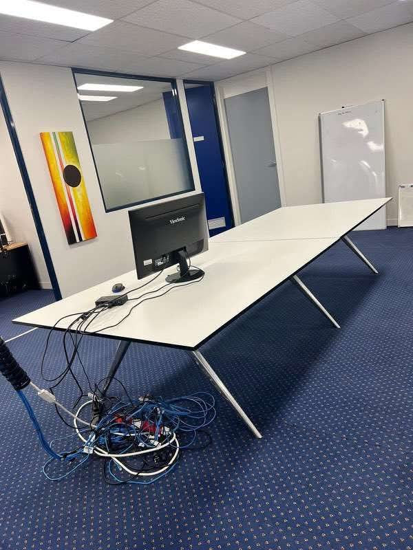 Large Boardroom Table fits 10–12 people – 3450 x 1200 mm