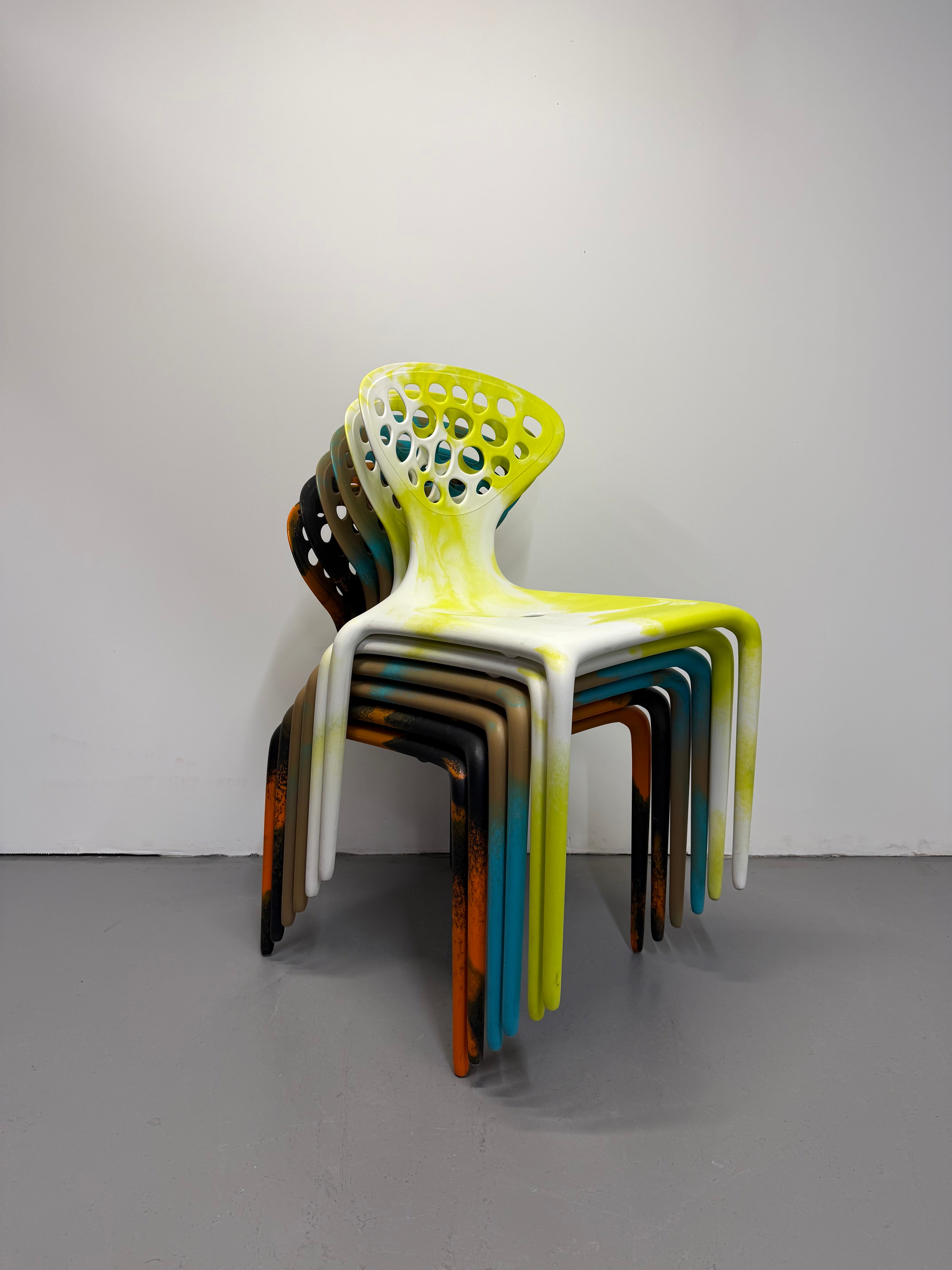 Moroso Supernatural Chair by Ross Lovegrove – Bi-Colour White/Yellow (2005)