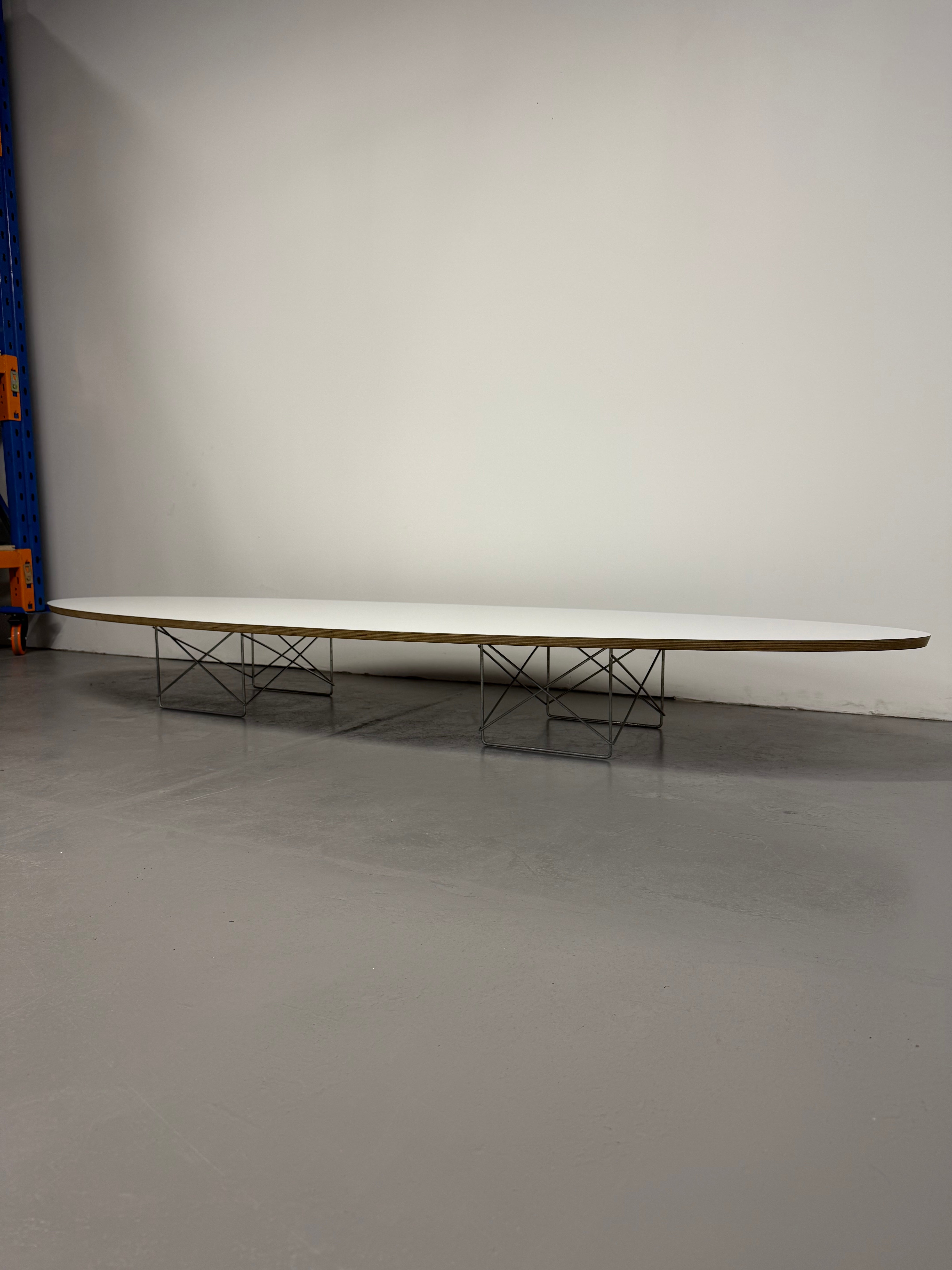 Eames Wire Base Elliptical Table – “Surfboard Table” by Herman miller