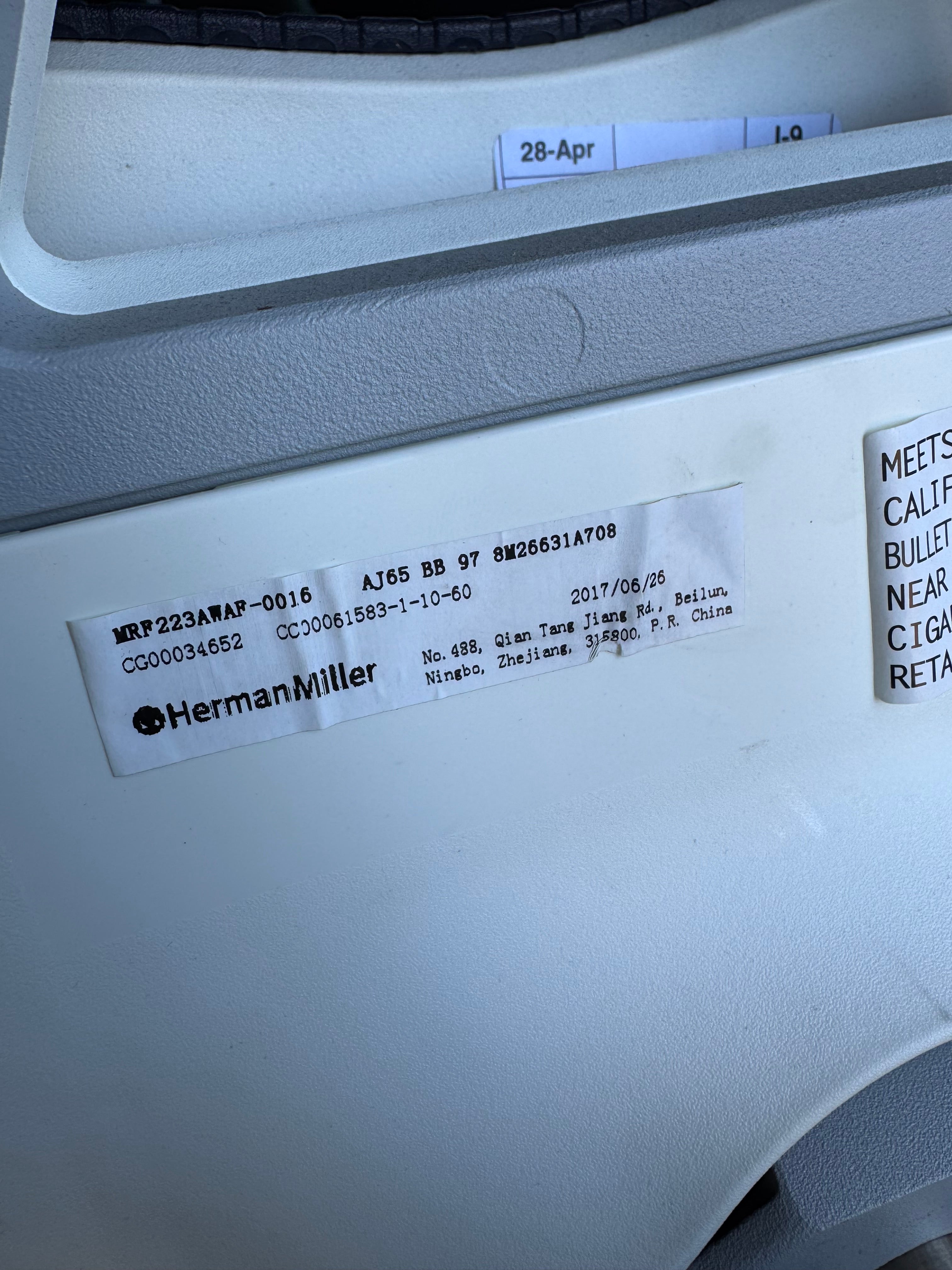 Herman Miller Mirra 2 Chair Upholstered Butterfly Back