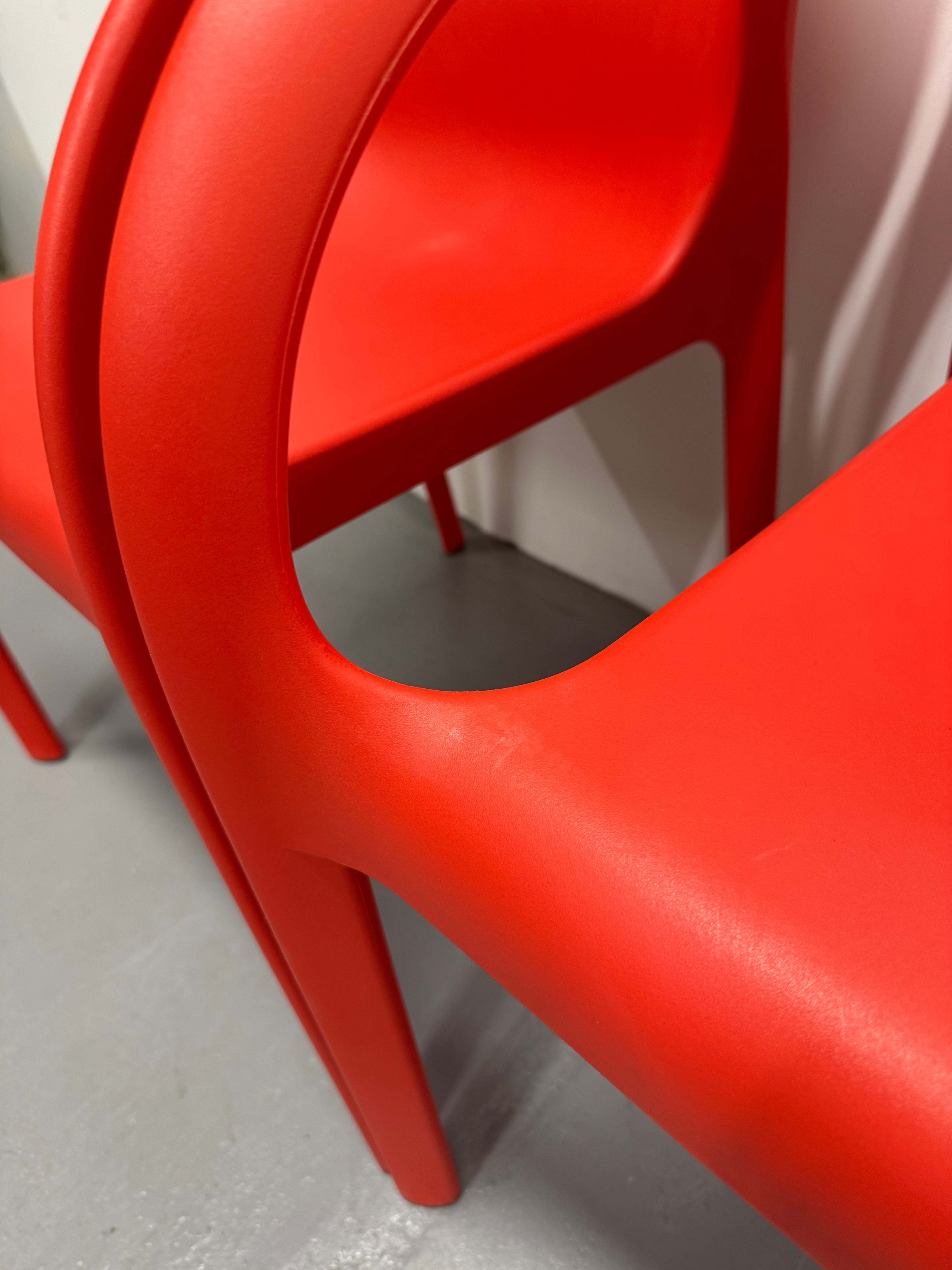 Segis Poppy Star Outdoor Chair – Red (4-Leg Base)