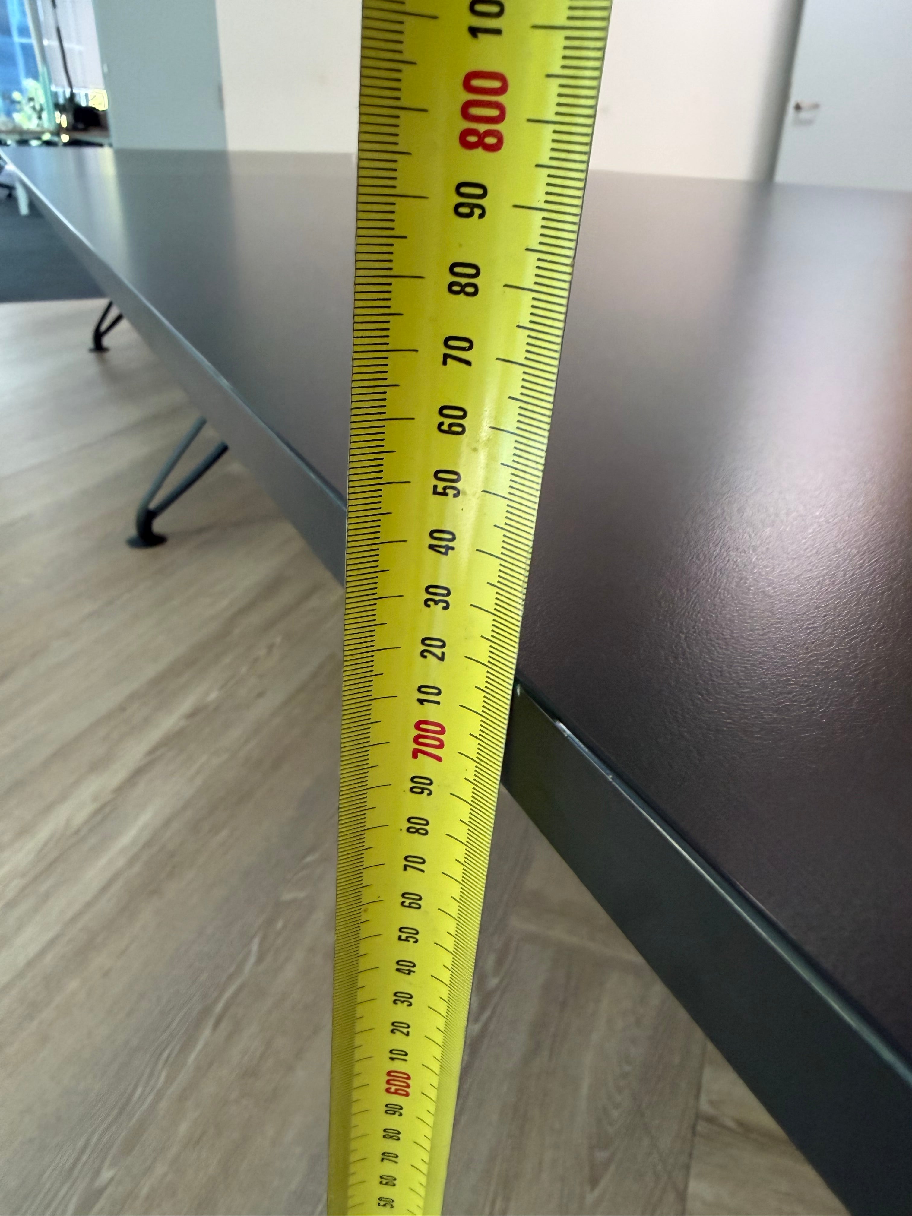 Thinking Works Trapeze Boardroom Table - Black - 4000 × 1600 mm