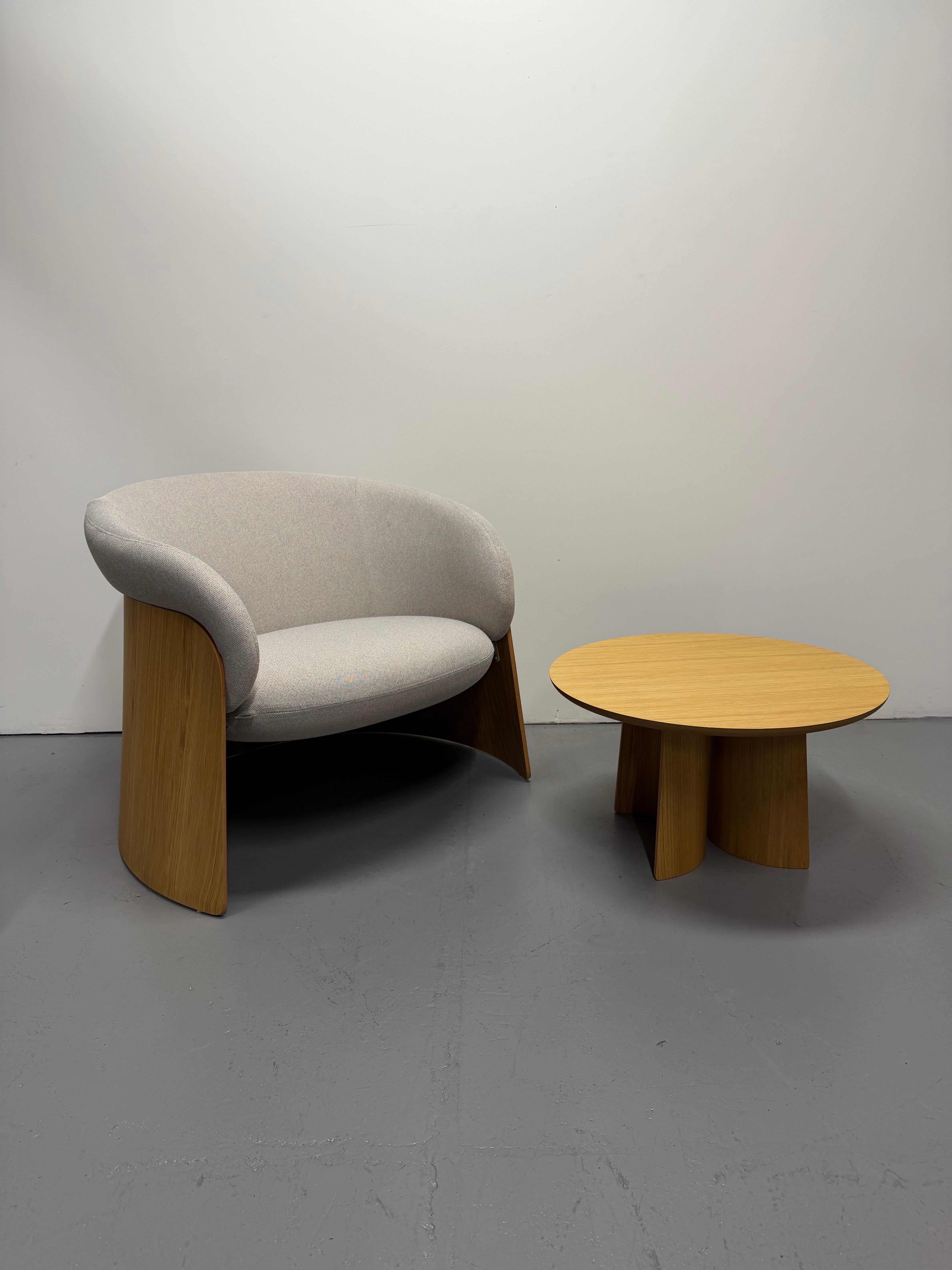 Ondarreta Ginger Wood Armchair Designed in Spain | Ex-Showroom