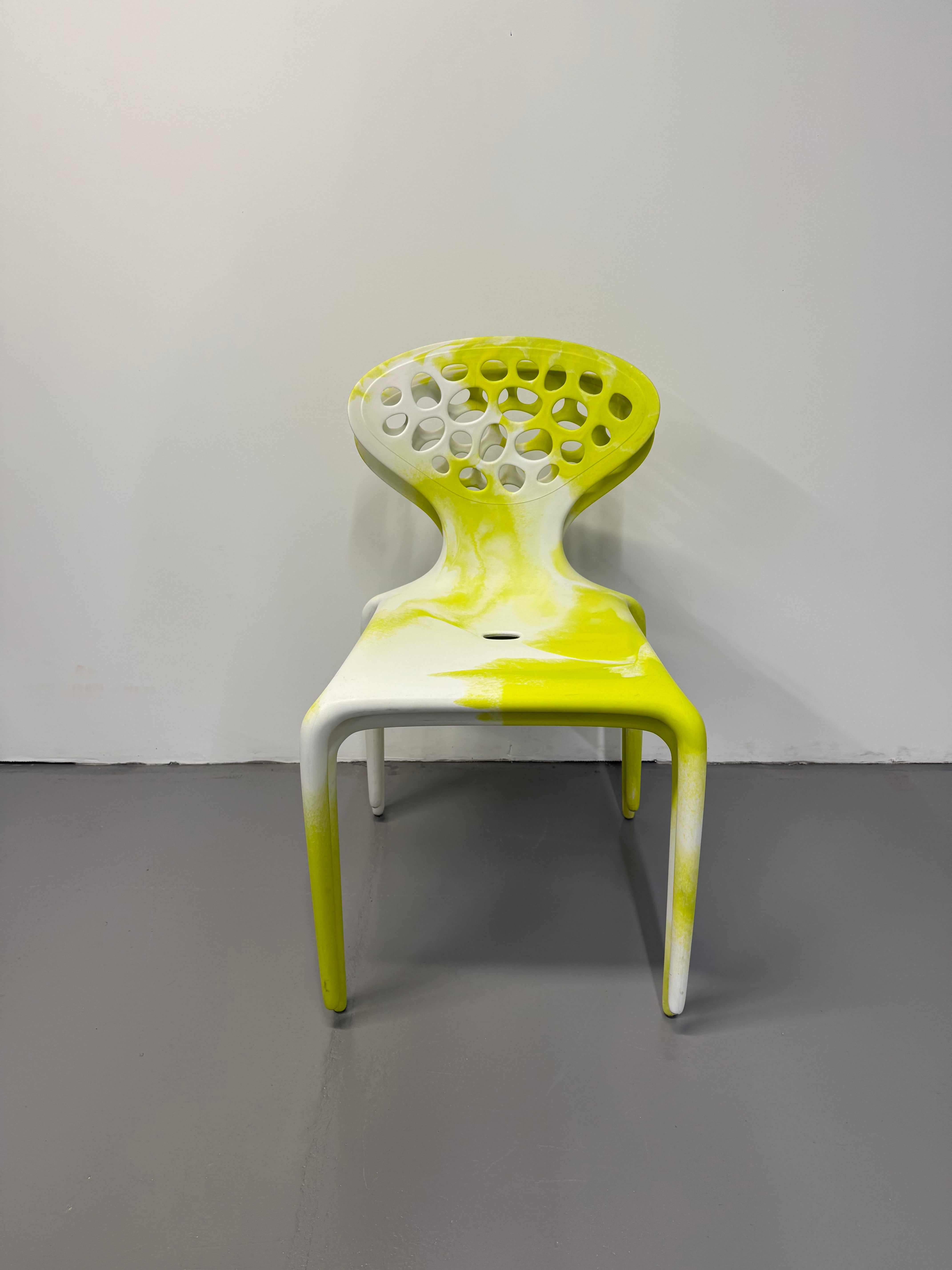 Moroso Supernatural Chair by Ross Lovegrove – Bi-Colour White/Yellow (2005)