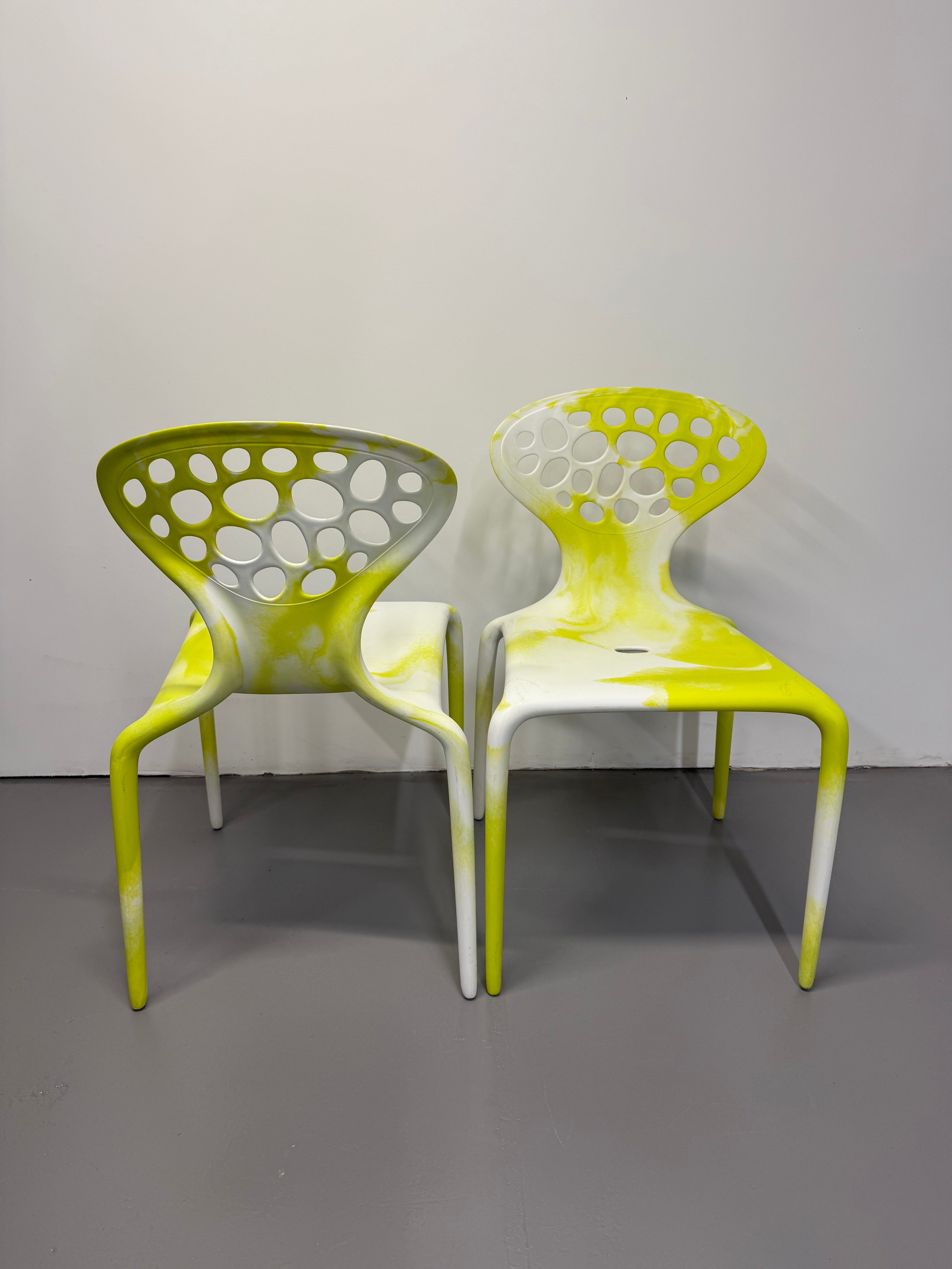 Moroso Supernatural Chair by Ross Lovegrove – Bi-Colour White/Yellow (2005)