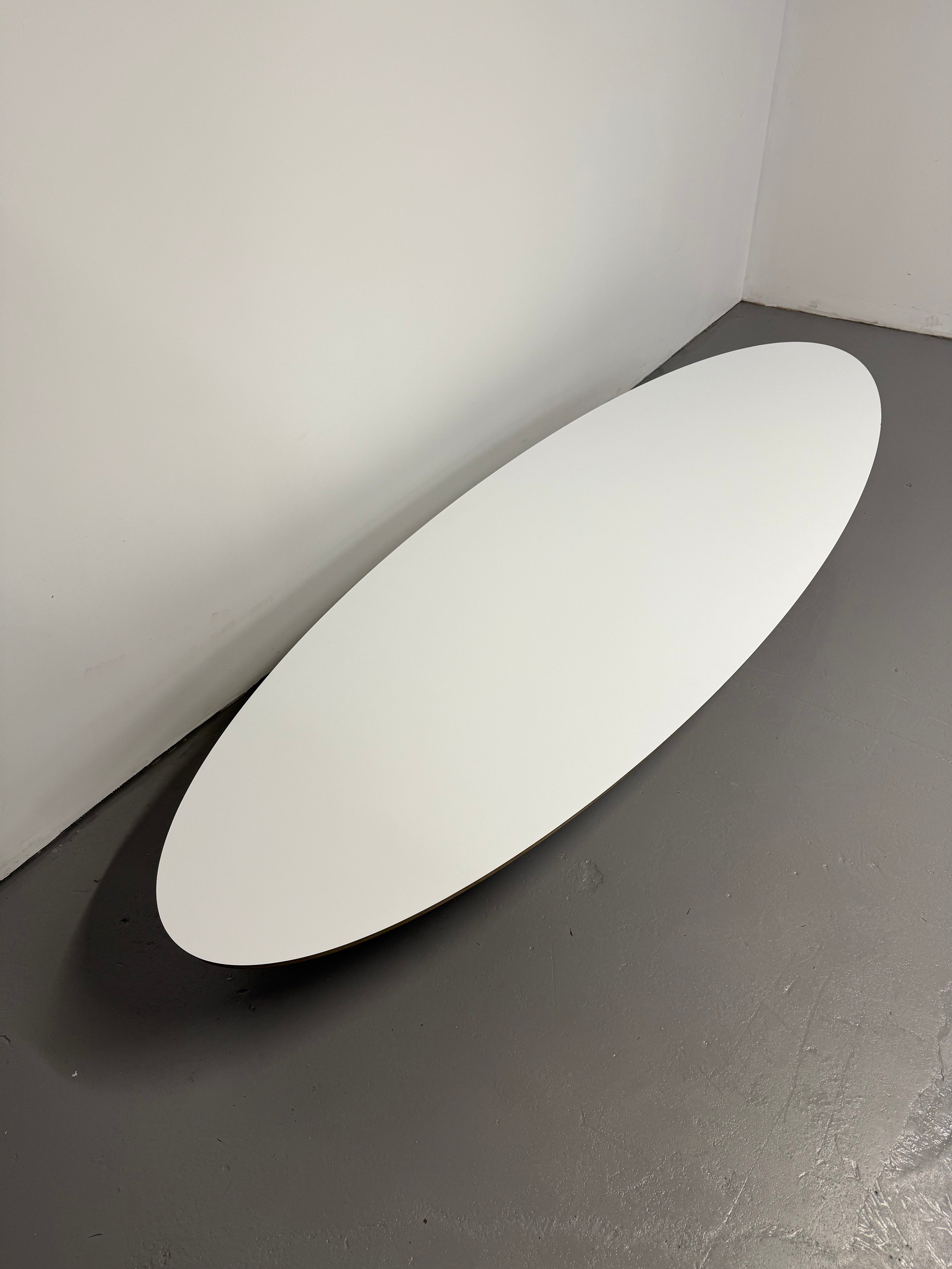 Eames Wire Base Elliptical Table – “Surfboard Table” by Herman miller