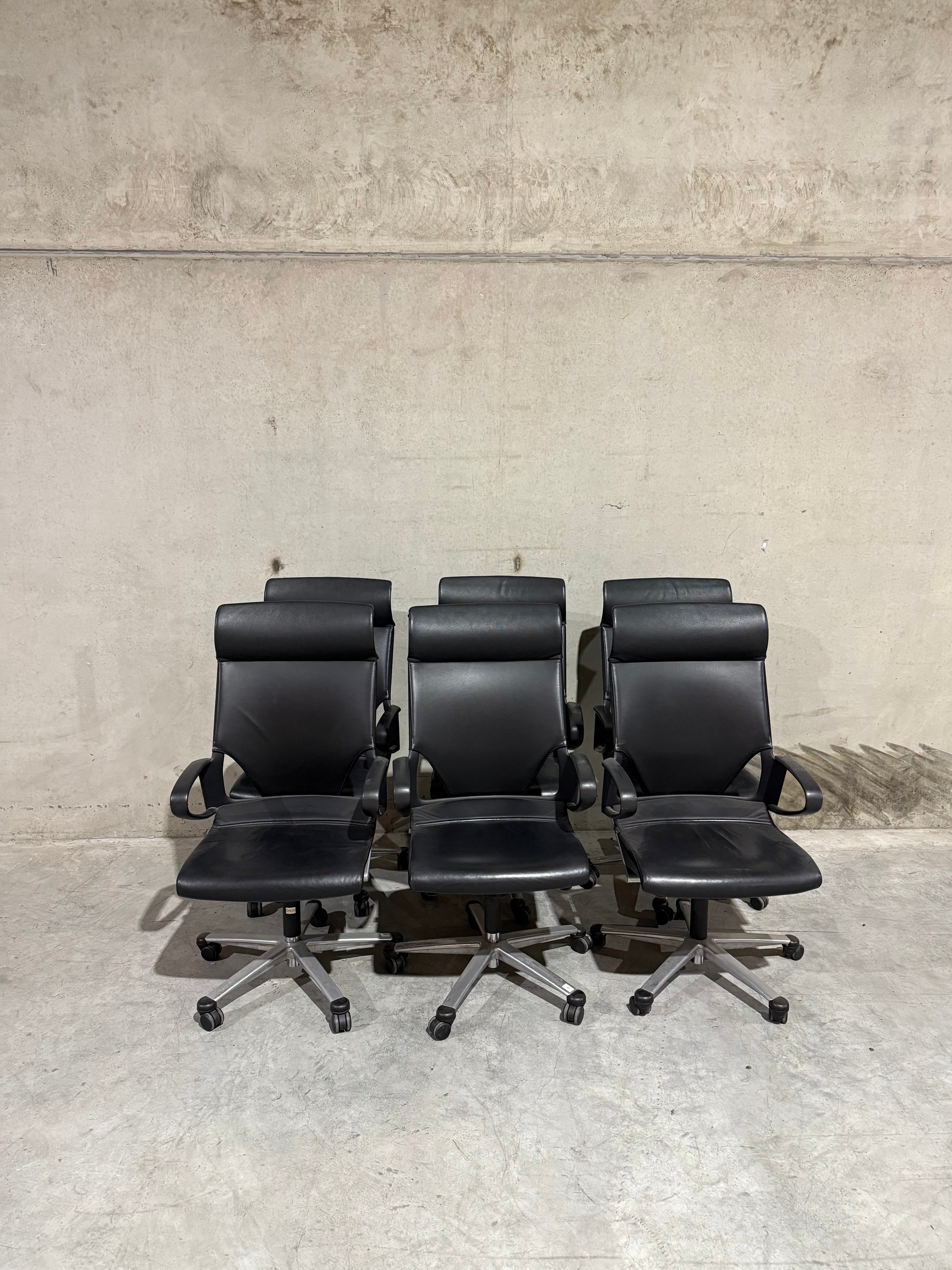 Wilkhahn Modus Executive Chair High Back - Black Leather