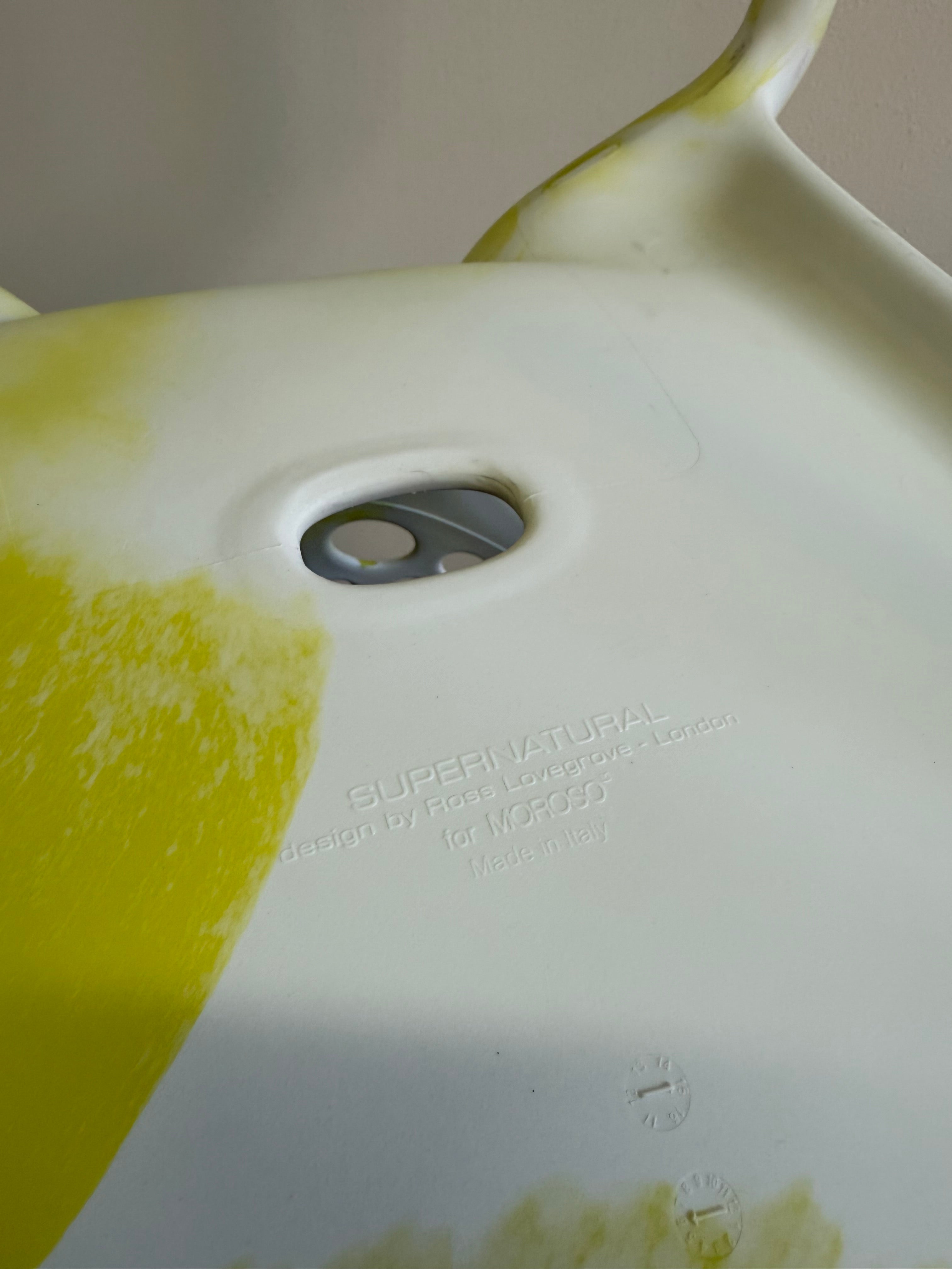 Moroso Supernatural Chair by Ross Lovegrove – Bi-Colour White/Yellow (2005)