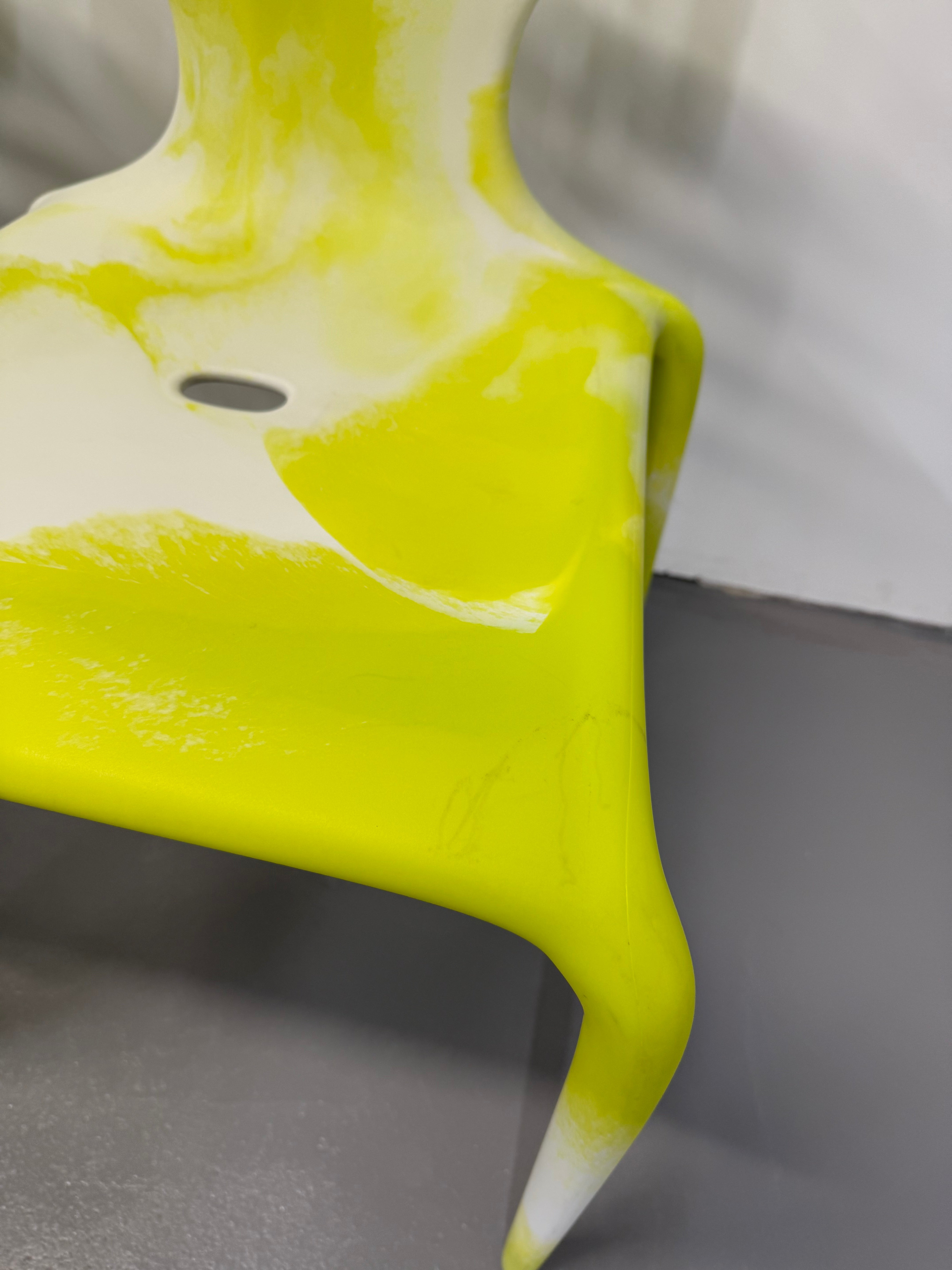 Moroso Supernatural Chair by Ross Lovegrove – Bi-Colour White/Yellow (2005)