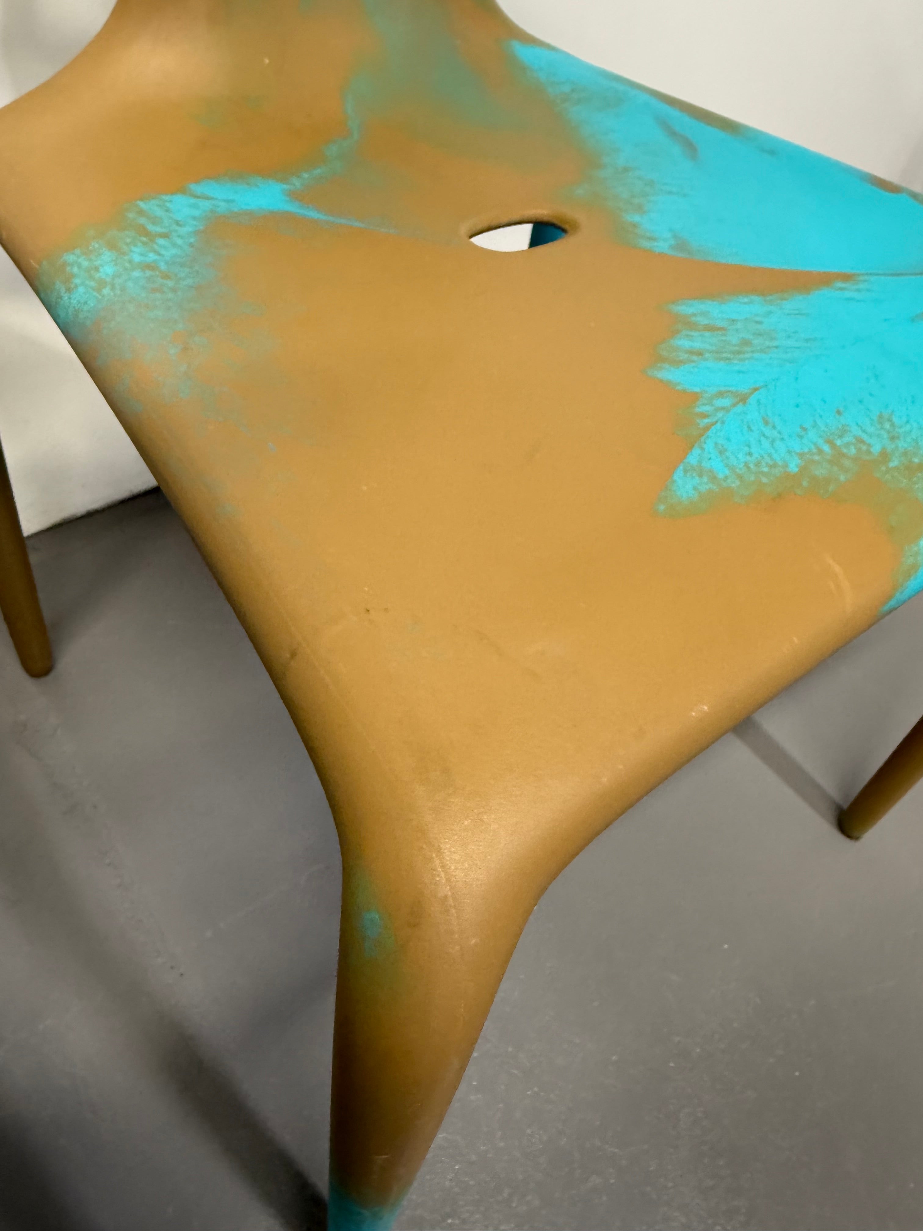 Moroso Supernatural Chair by Ross Lovegrove – Bi-Colour Turquoise/Cappuccino (2005)