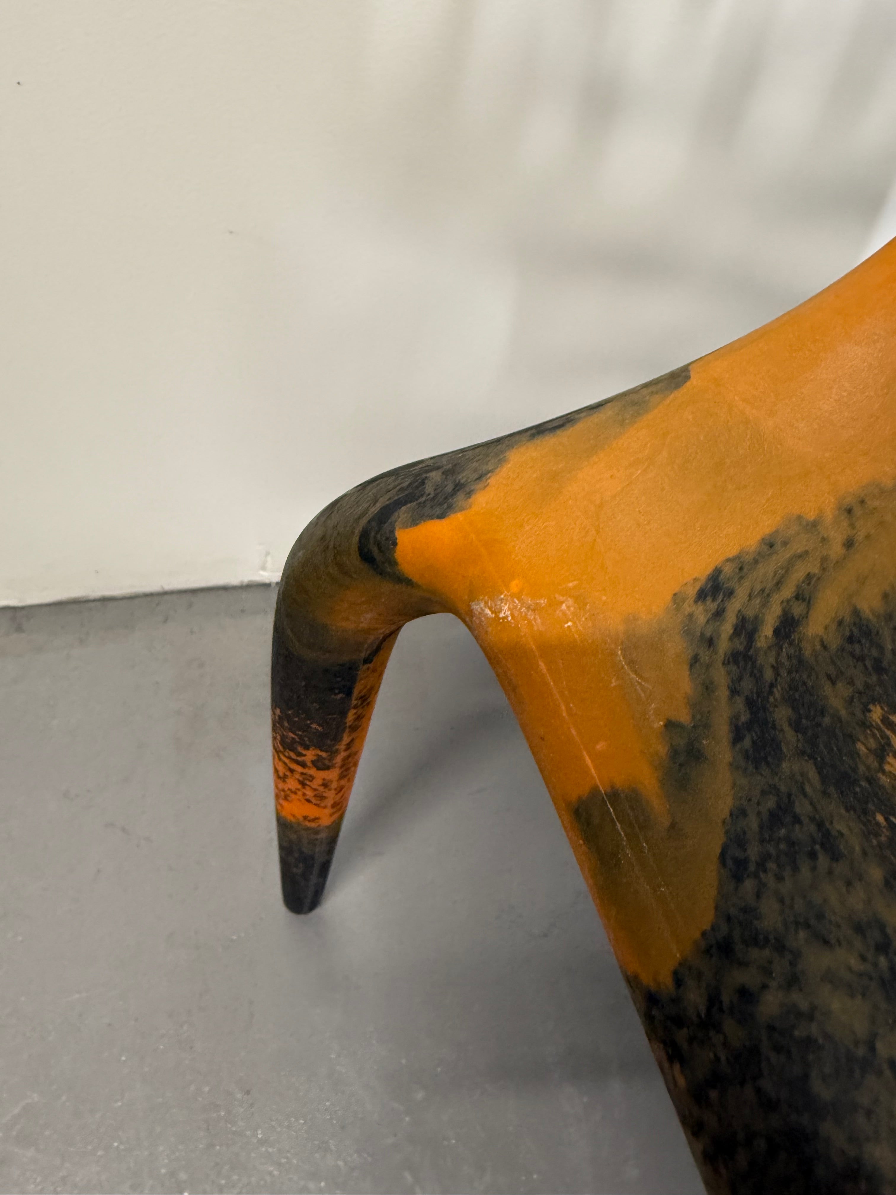 Moroso Supernatural Chair by Ross Lovegrove – Bi-Colour Black/Orange (2005)