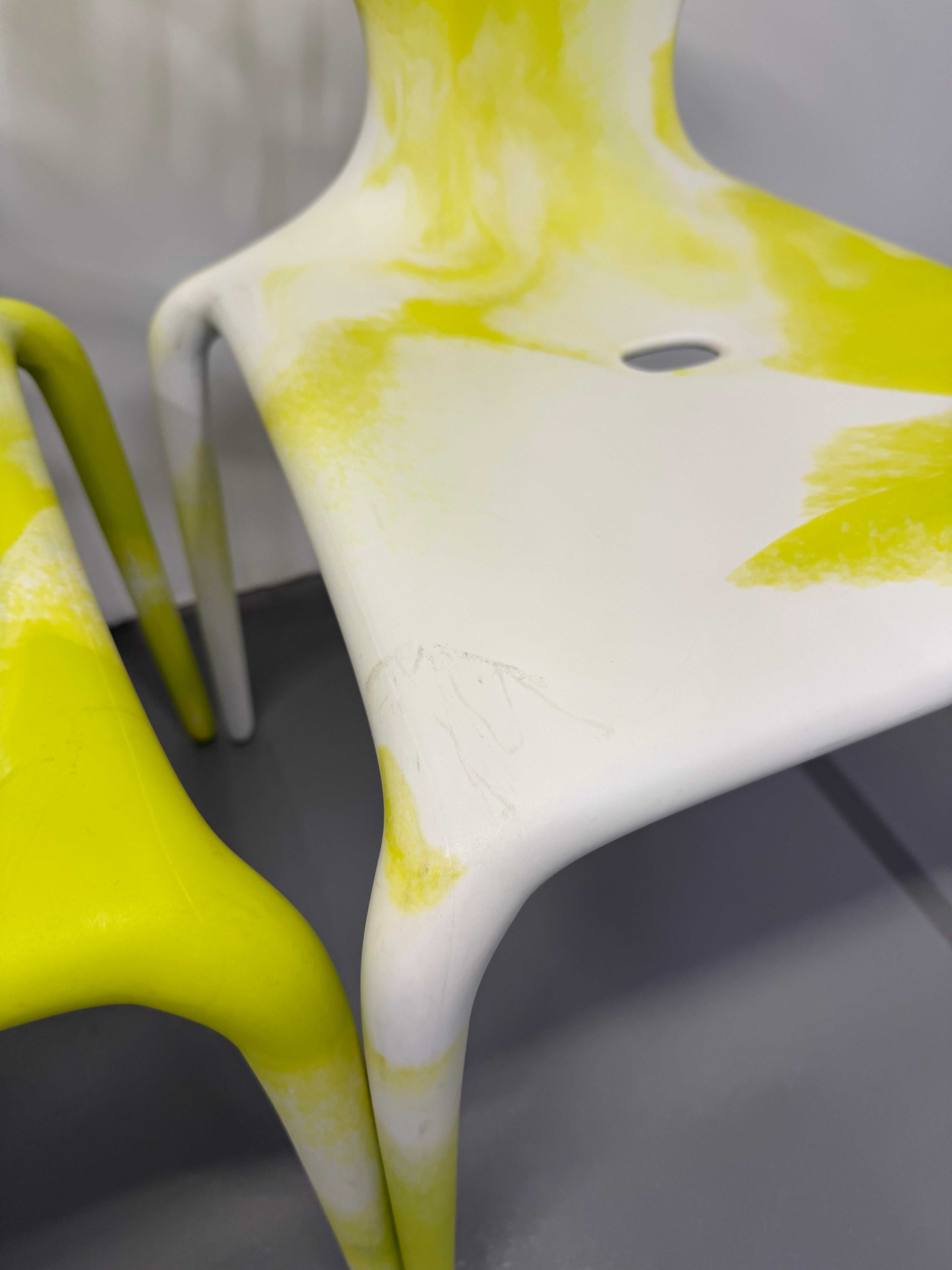 Moroso Supernatural Chair by Ross Lovegrove – Bi-Colour White/Yellow (2005)