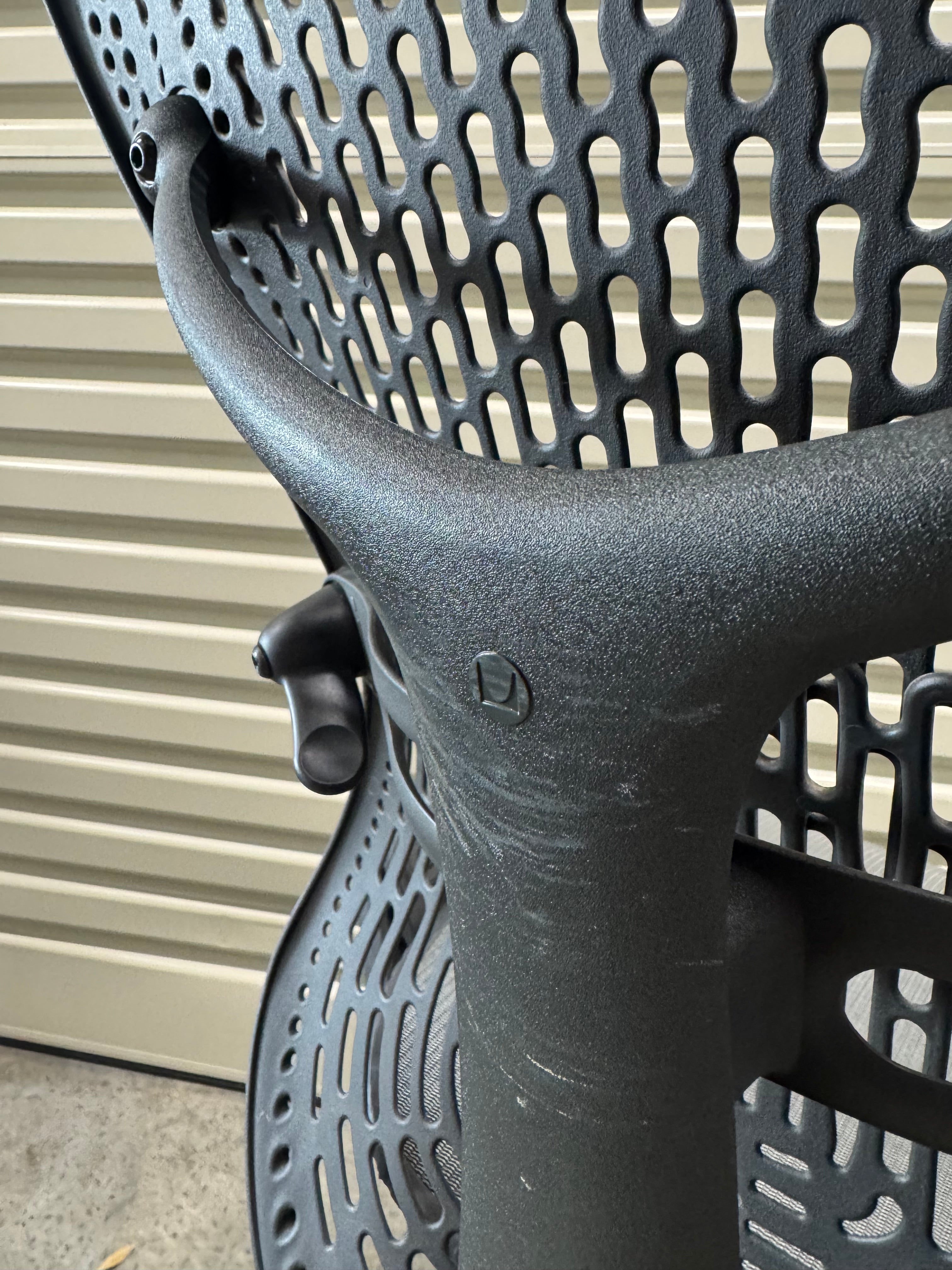Herman Miller Mirra Office Chair no Arms - Graphite - Front and Back Tilt Lock