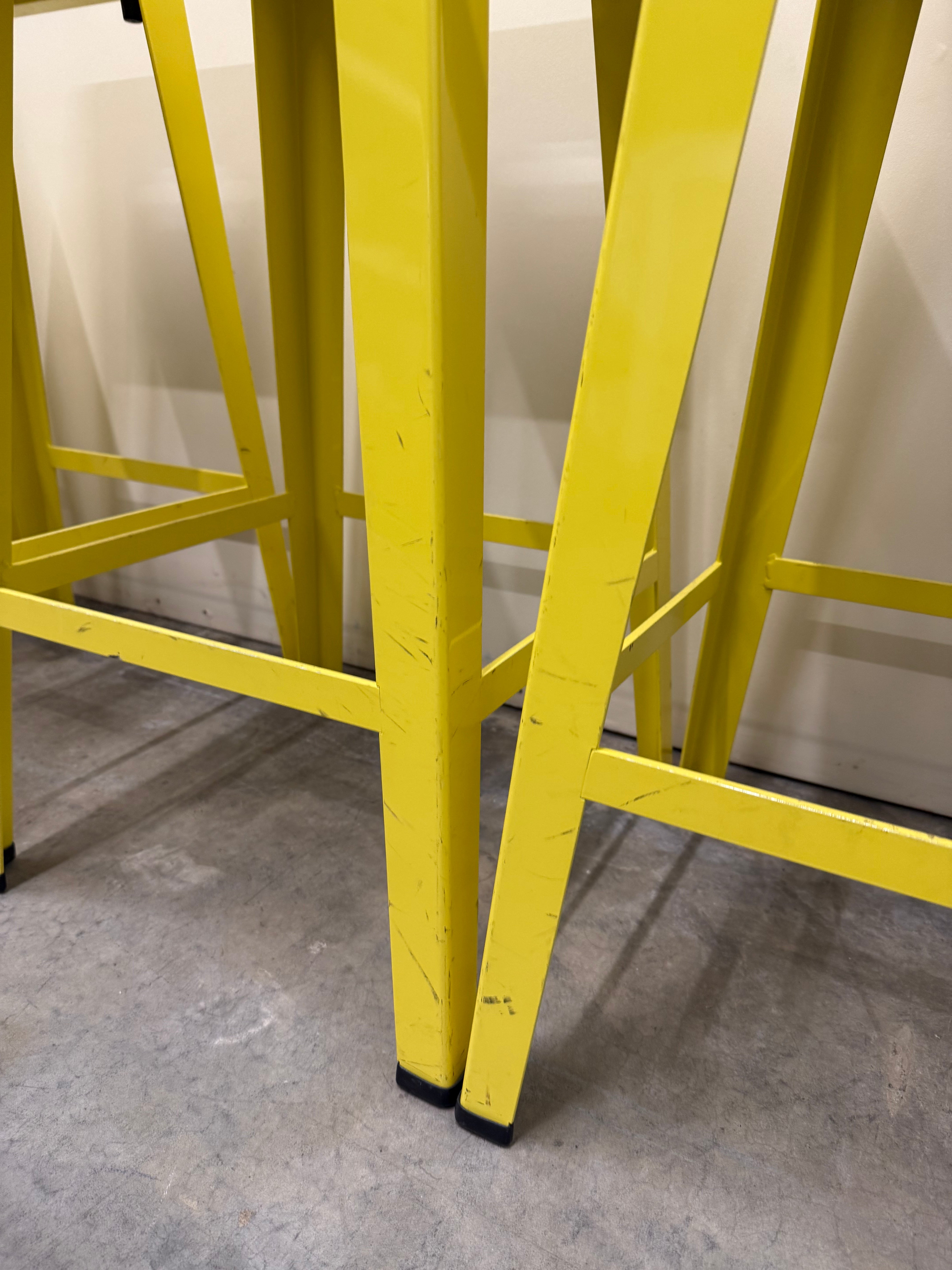Tait Good One Barstool – Light Yellow Powder Coat Steel (Australian Made)