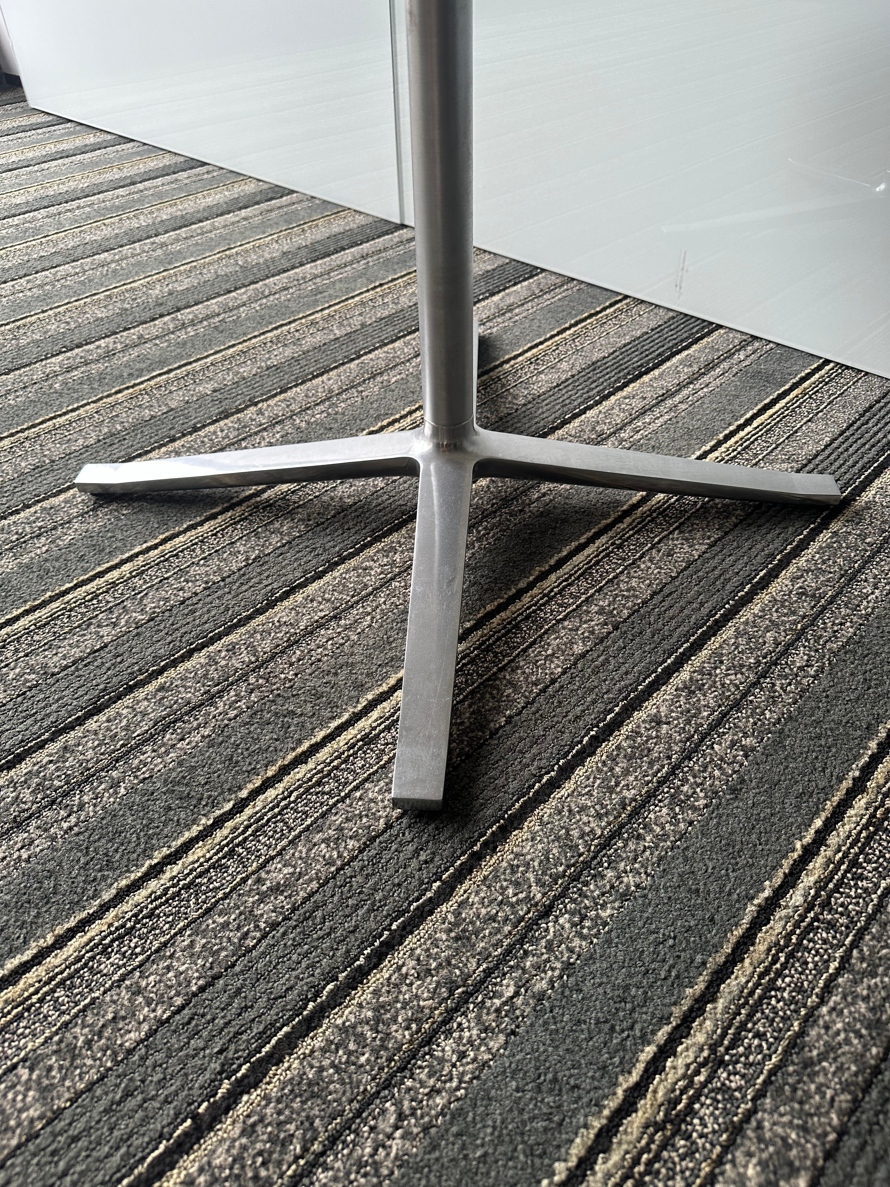 Pearson Lloyd Bob's Side Tables with Round Glass Tops for Coalesse