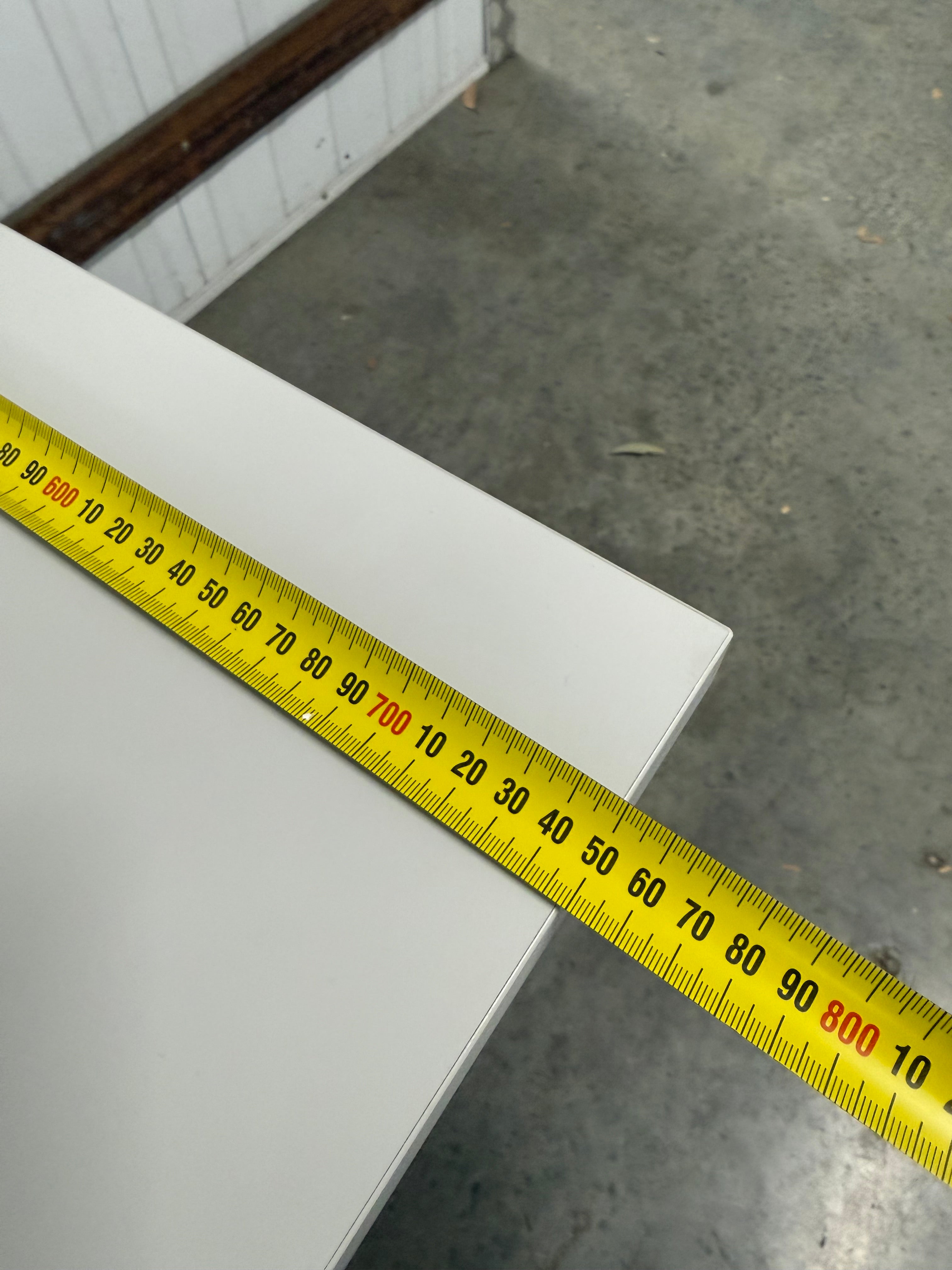 Thinking Works Blade Flip Folding Table - White Top with Black Frame