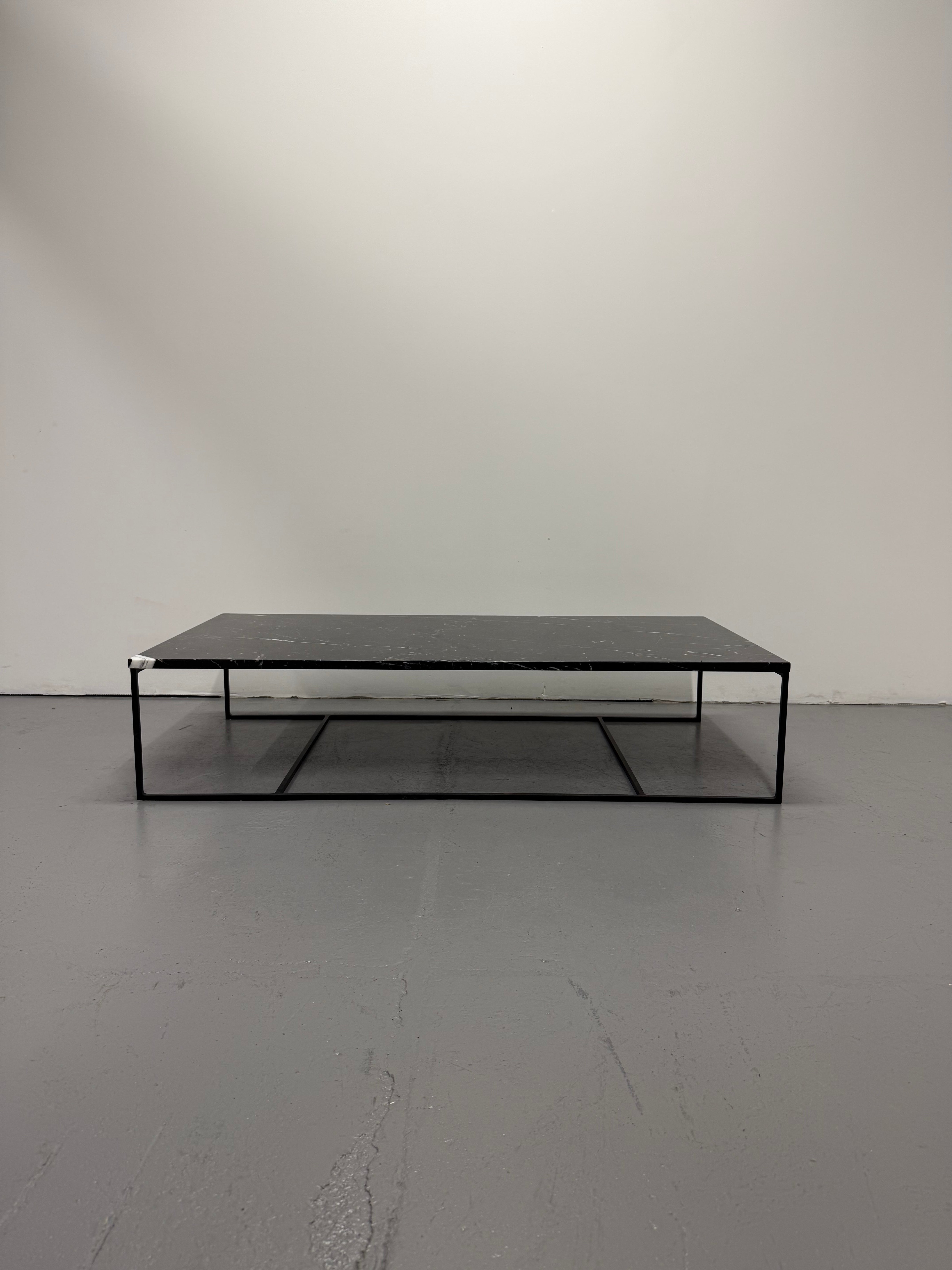 Minotti Calder Coffee Table – Marble Top / Metal Base