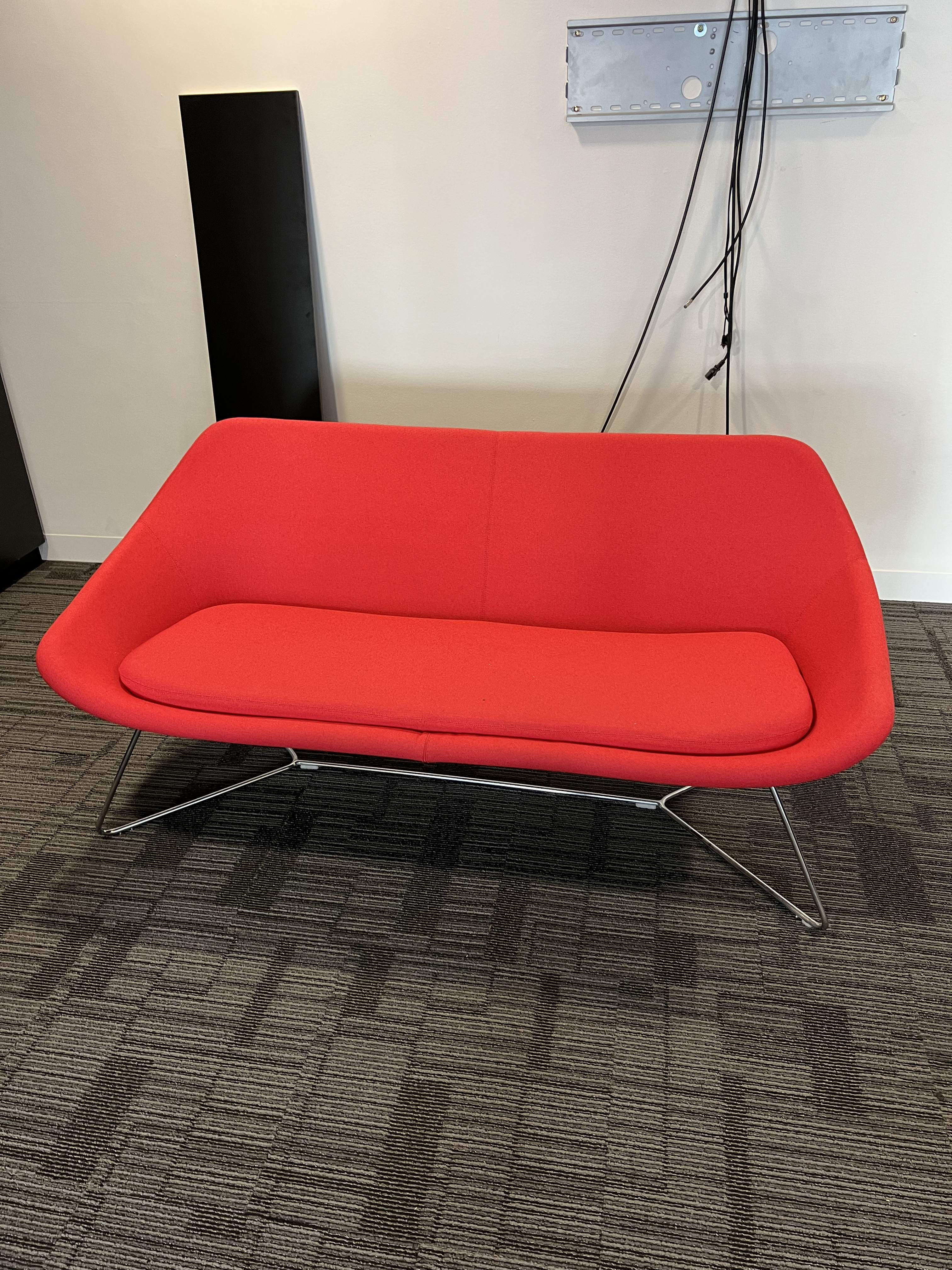 Allermuir Open Sofa Designed By Pearson Lloyd - Red