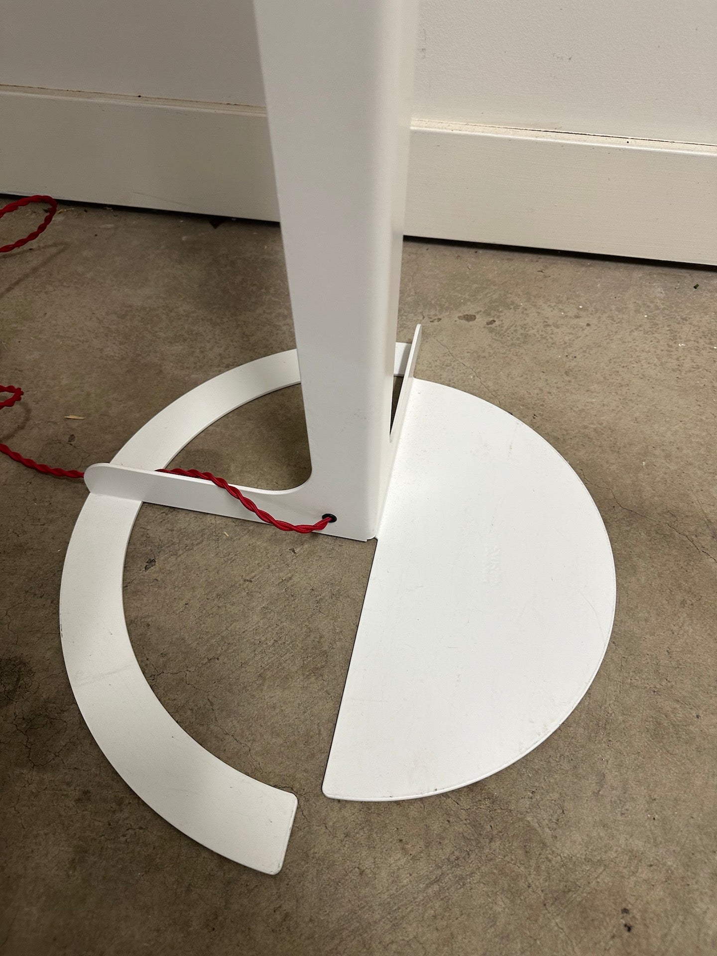 RARE Established & Sons Fold Floor Lamp - White