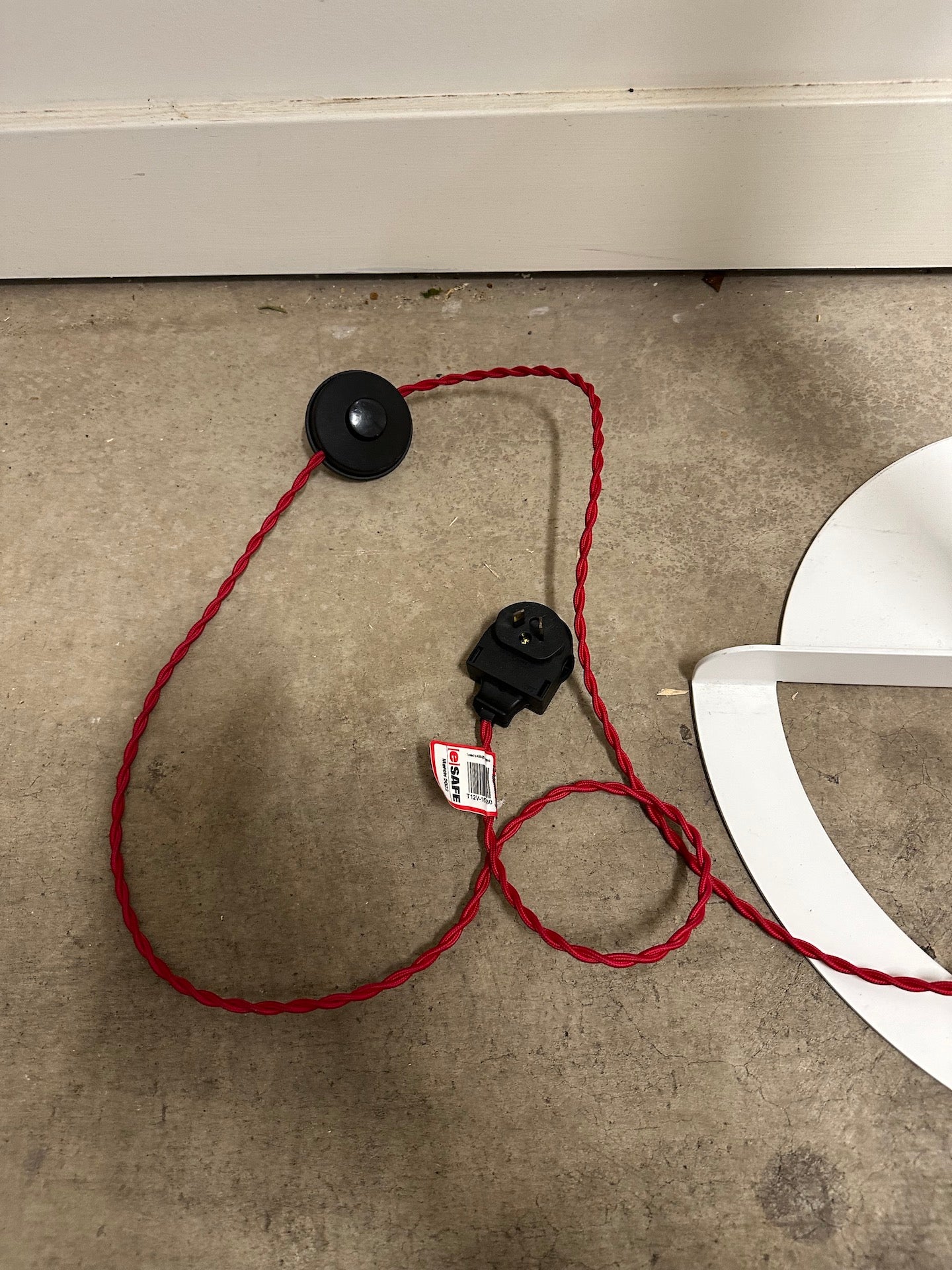 RARE Established & Sons Fold Floor Lamp - White