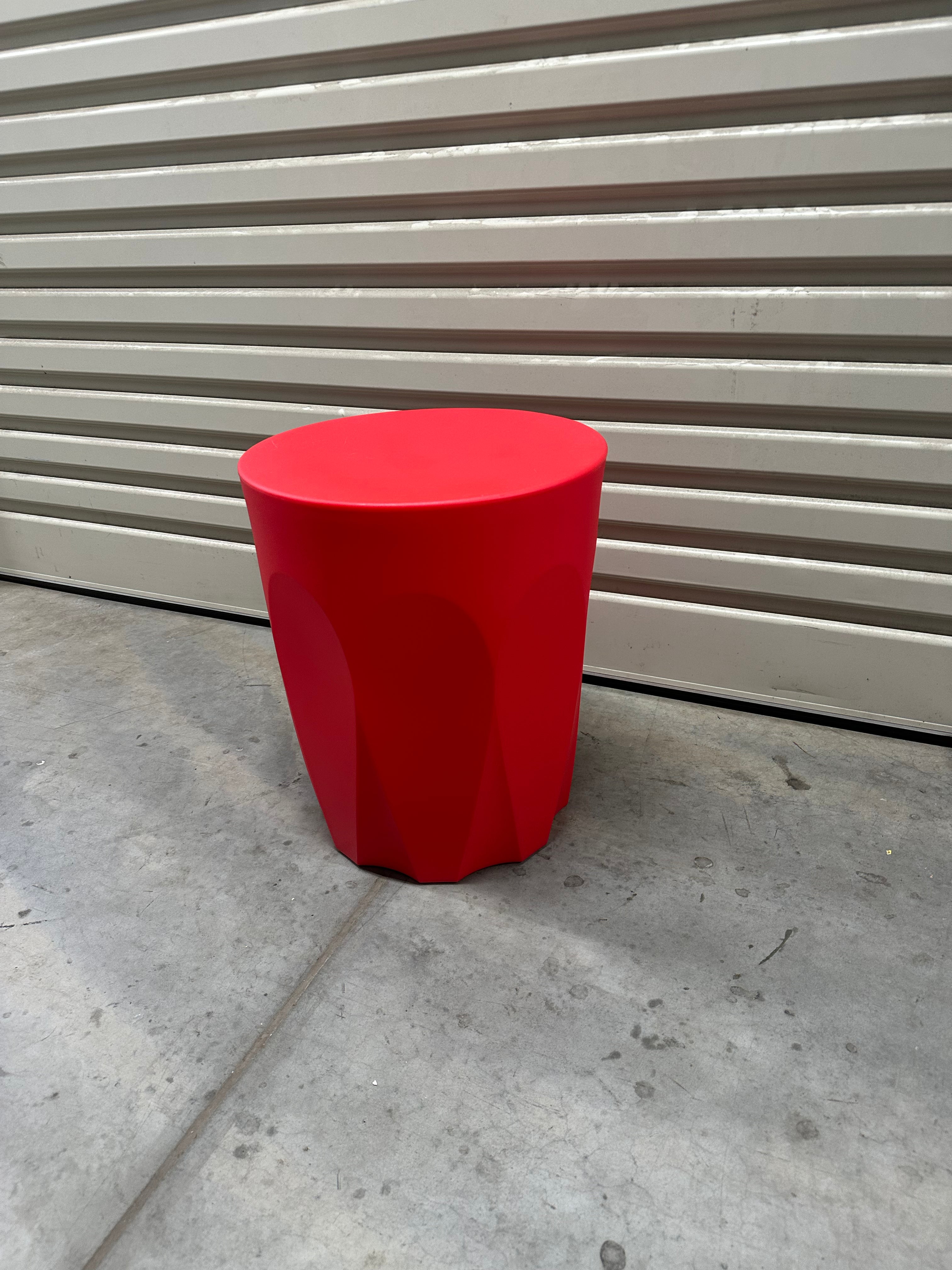 Latte Café Stool by Keith Melbourne's Glass Collection - Red