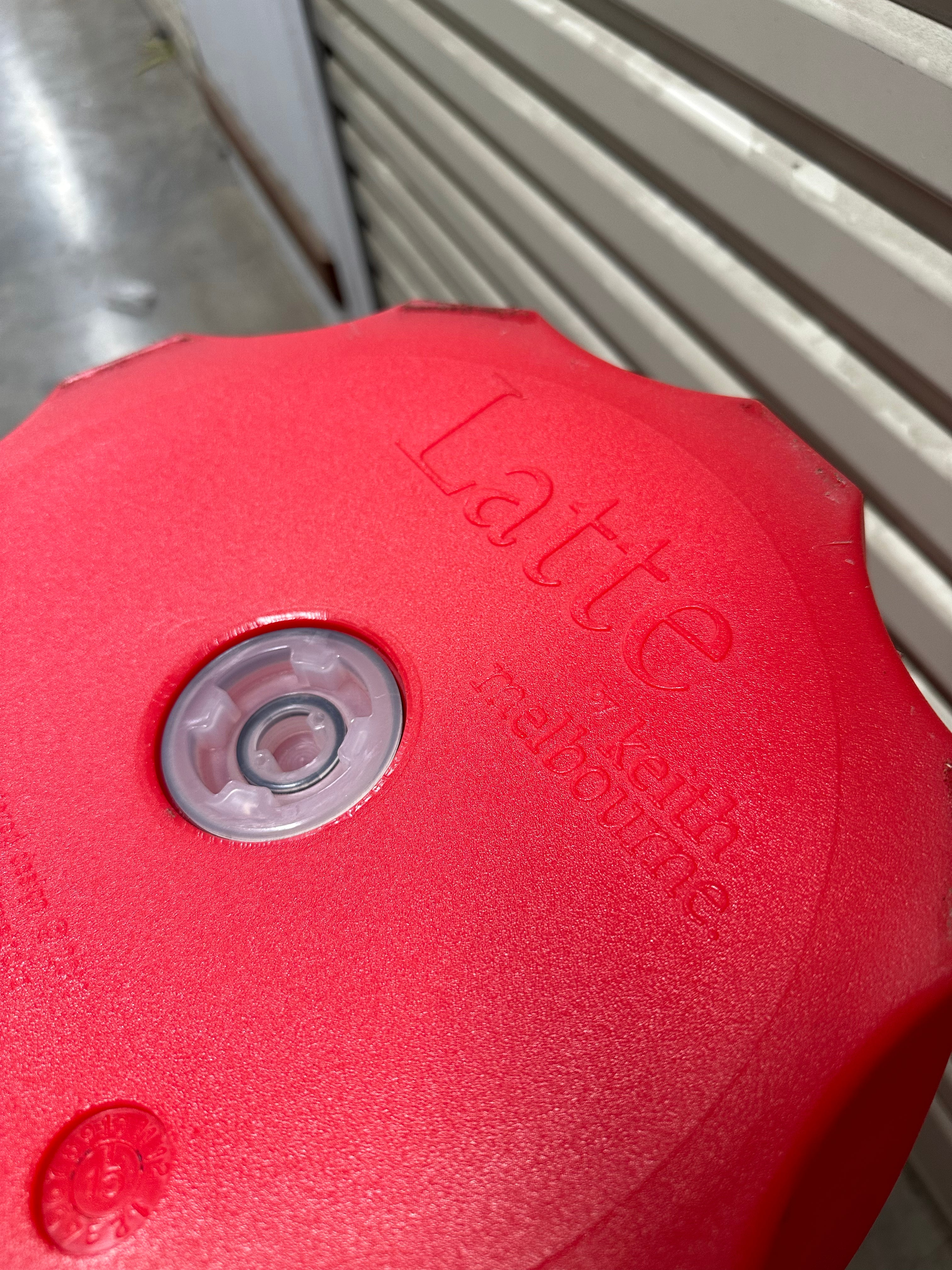 Latte Café Stool by Keith Melbourne's Glass Collection - Red