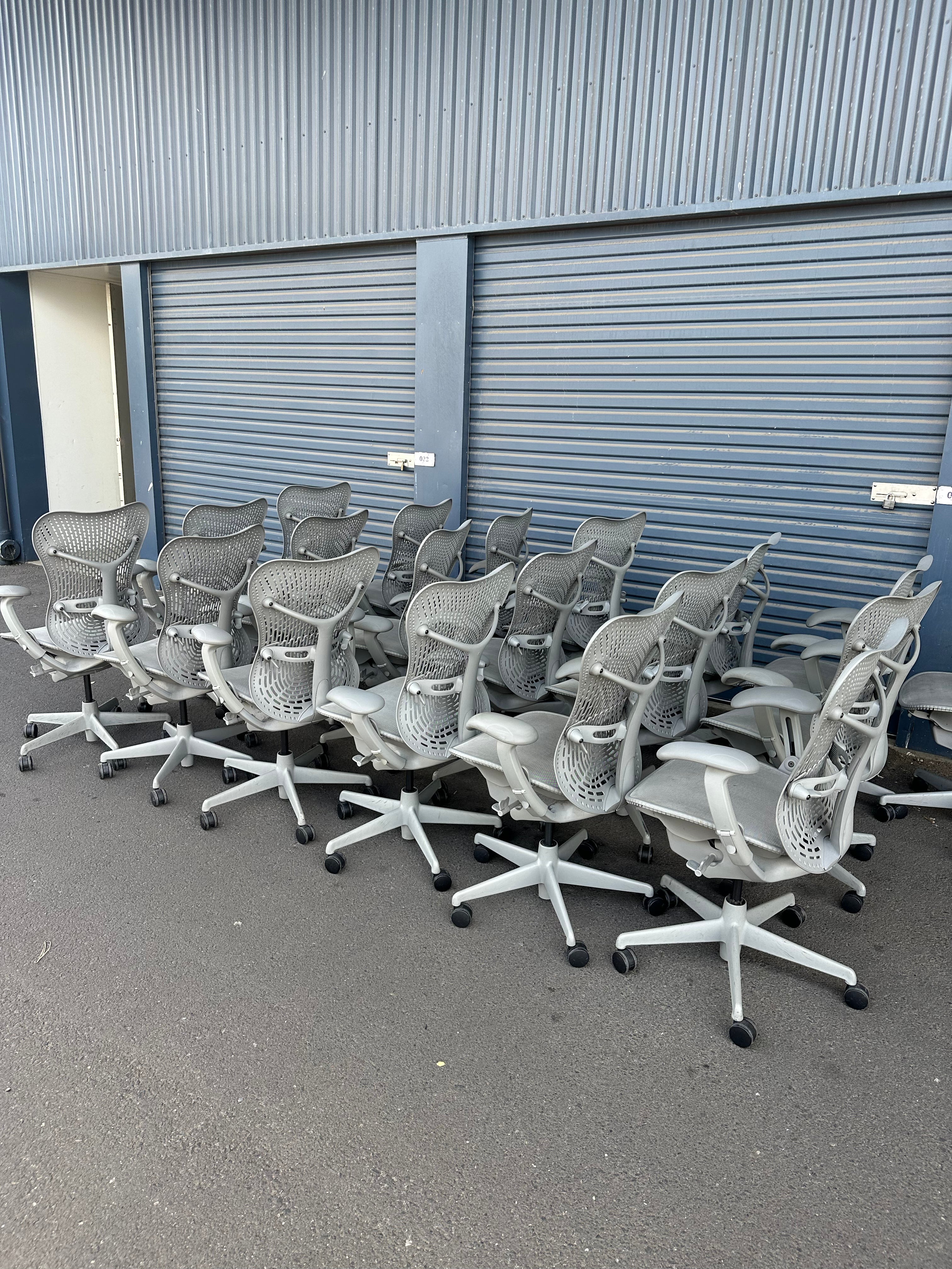 Herman Miller Mirra Office Chair with Armrest - Grey