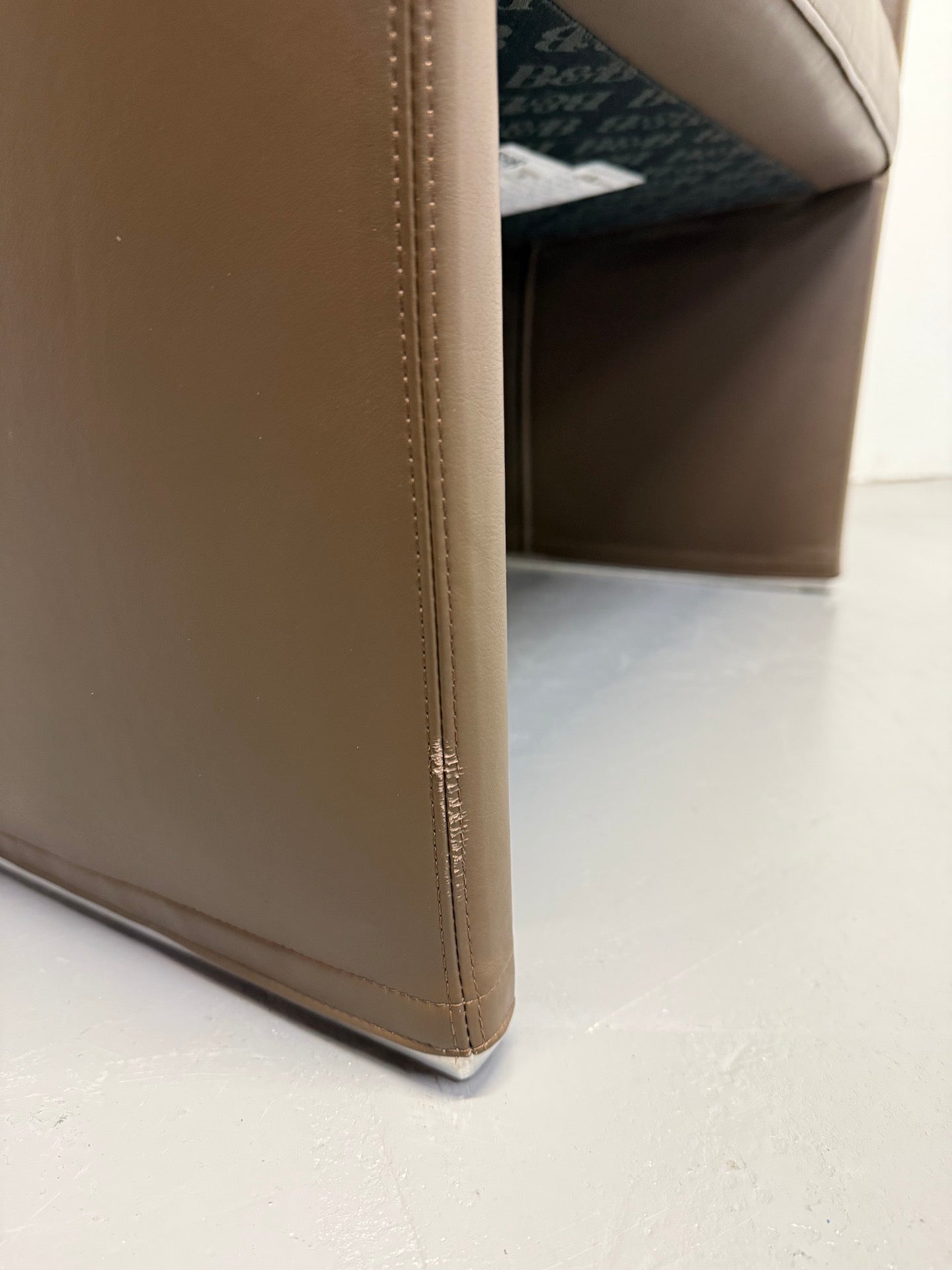 B&B Italia Posa Armchair – Italian Design by Antonio Citterio - Brown Leather