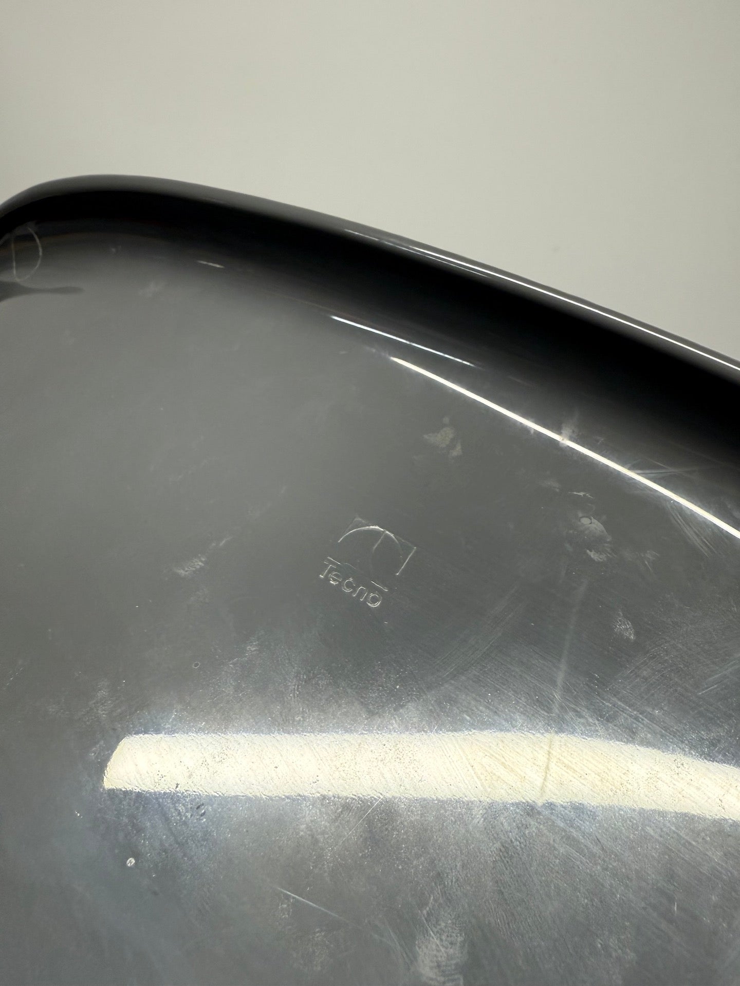 Vintage “Modus” Swivel Chair by Osvaldo Borsani for Tecno – Charcoal Grey Shell with Polished Aluminium Base