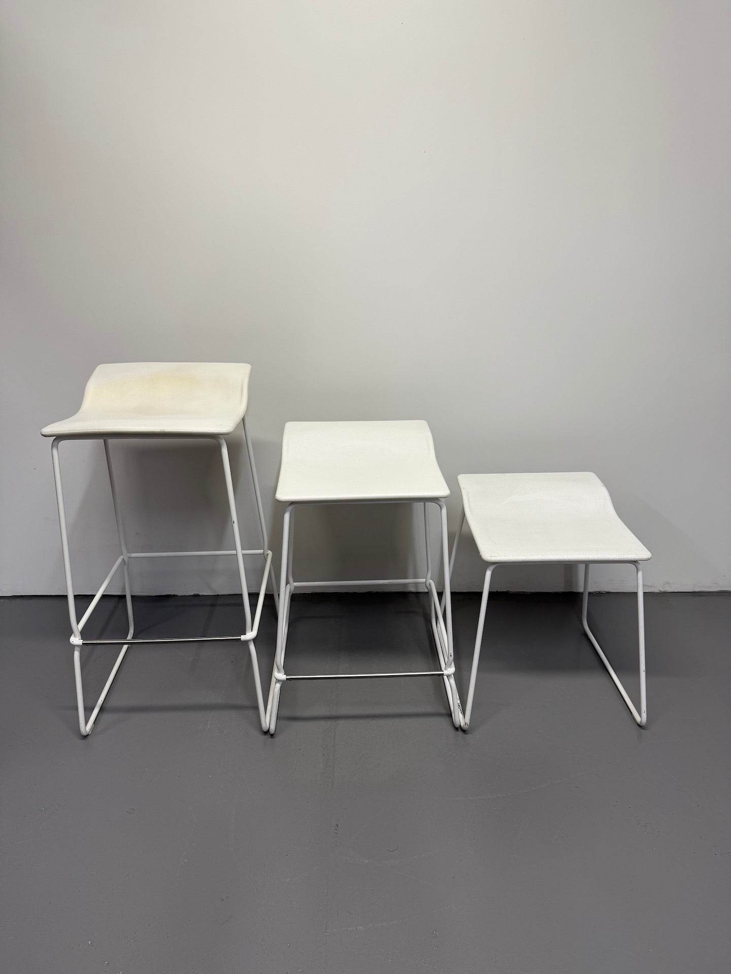 Viccarbe Last Minute by Patricia Urquiola - Low Stool - White